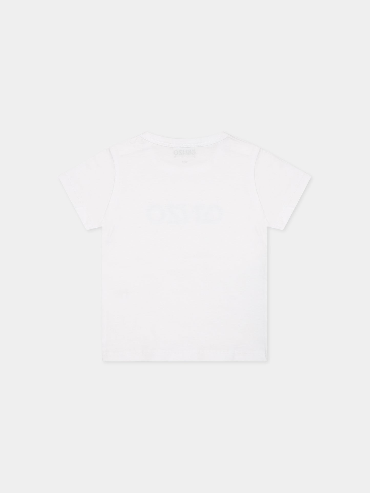 Completo multicolor per neonato con tigre e logo,Kenzo Kids,K98099 78P