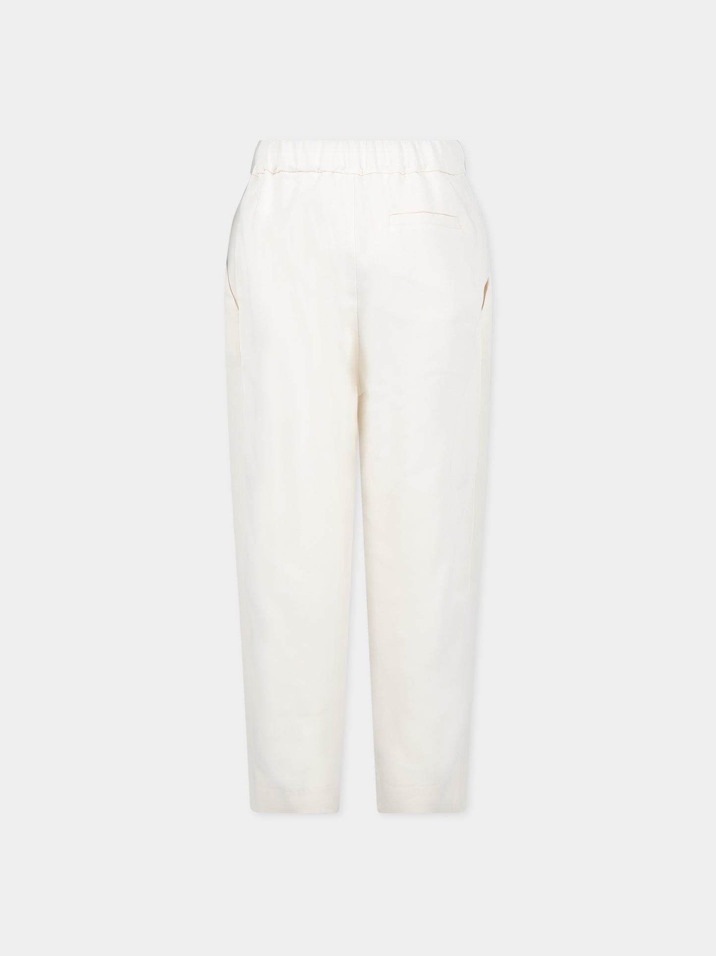 Pantaloni bianco per bambina,Douuod Kids,DS6R10 K0118 106