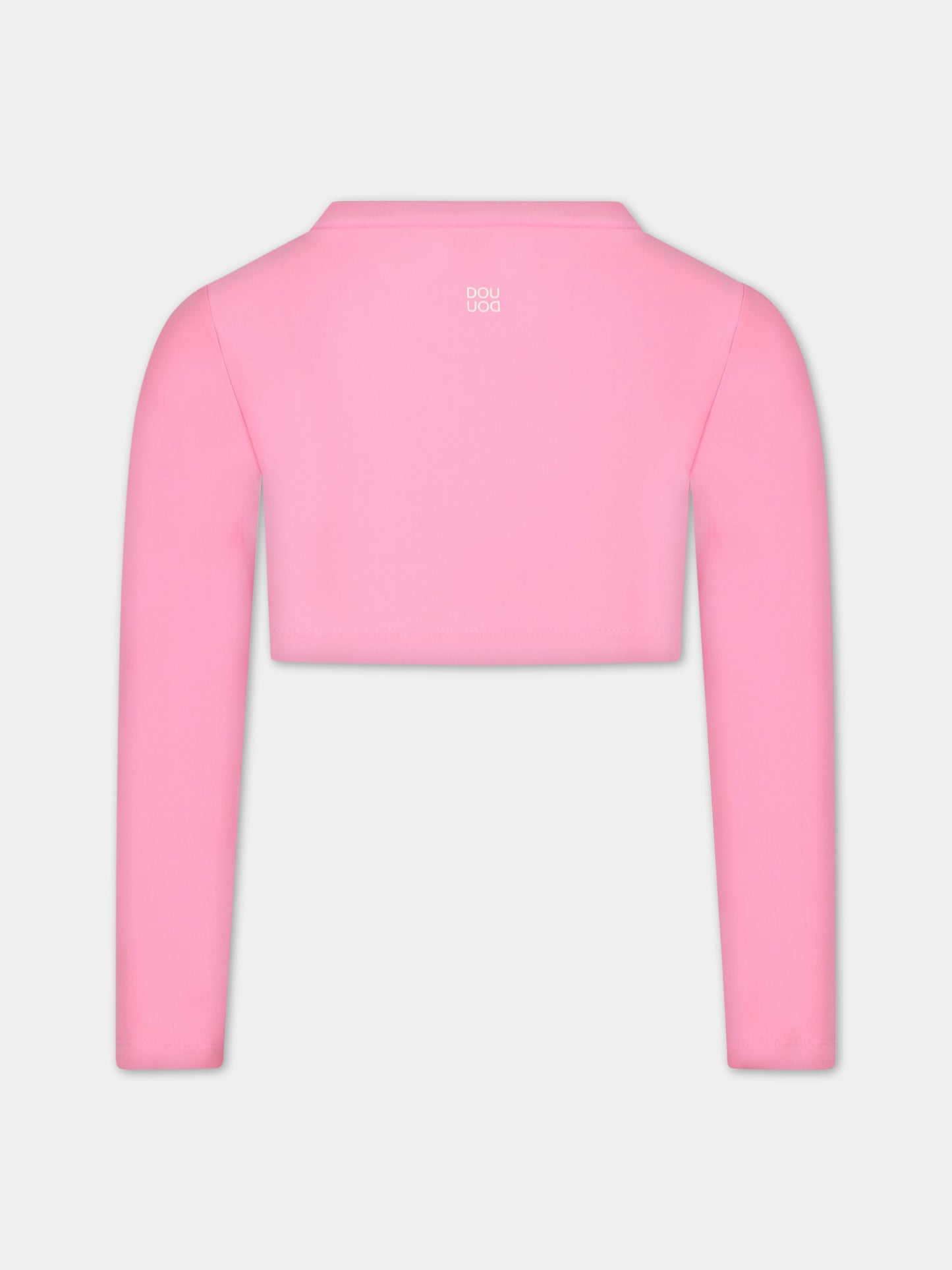 T-shirt a manica lunga rosa per bambina,Douuod Kids,DS8A60 Z0559 515
