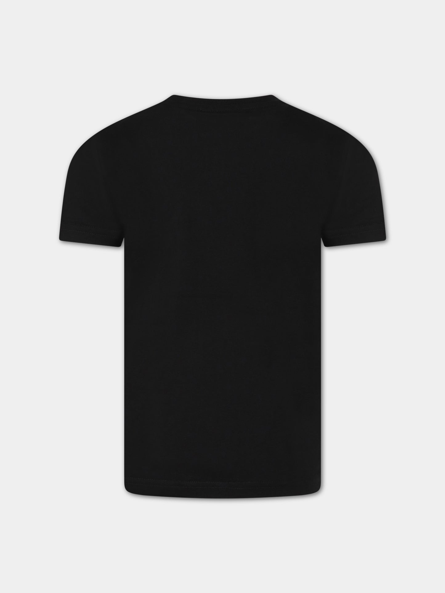 T-shirt nera per bambino con logo,Dsquared2,DQ1359 D00MV DQ900