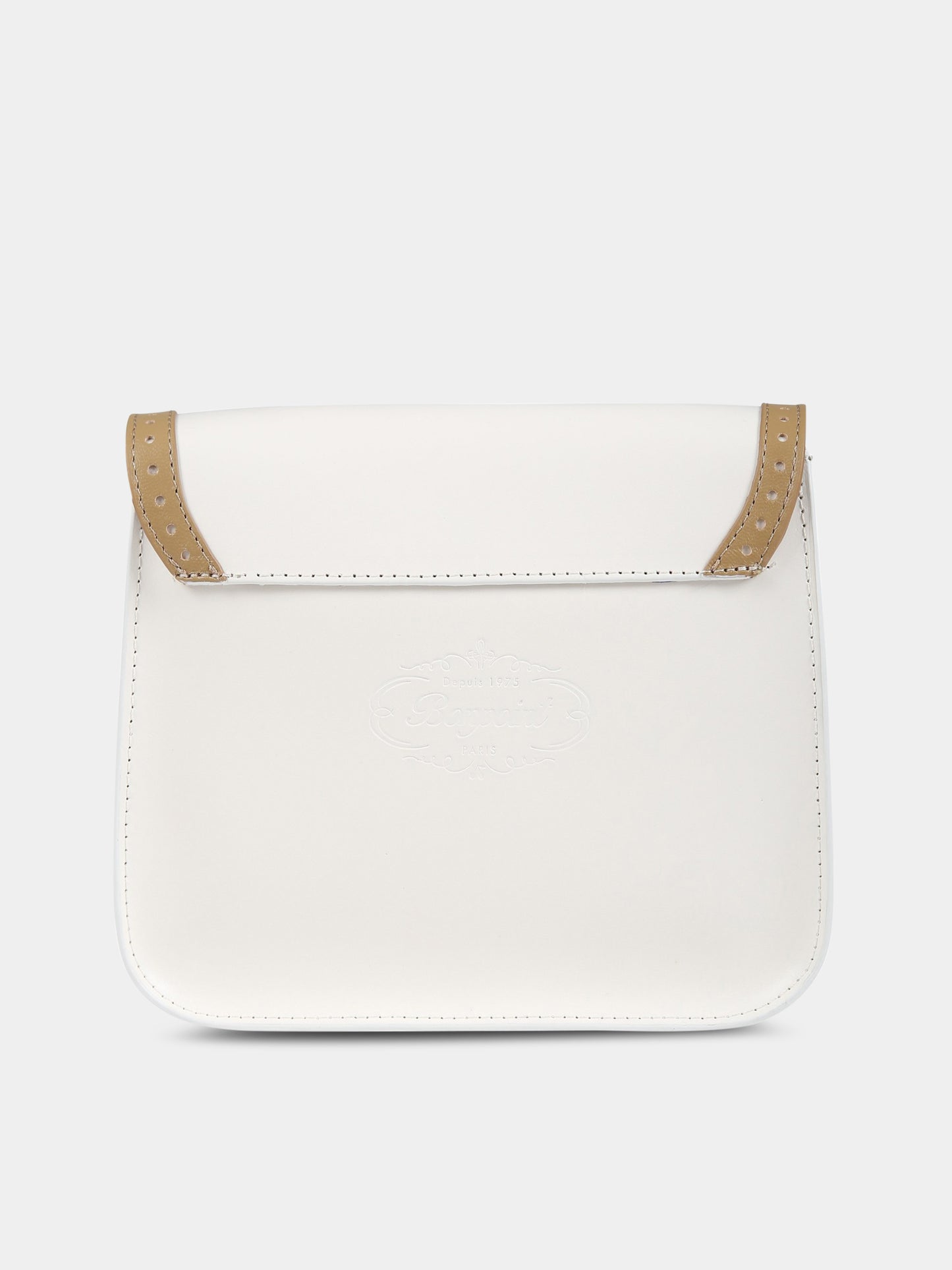 Borsa bianca per bambina con iconiche ciliegie,Bonpoint,S03GBAL00001 002