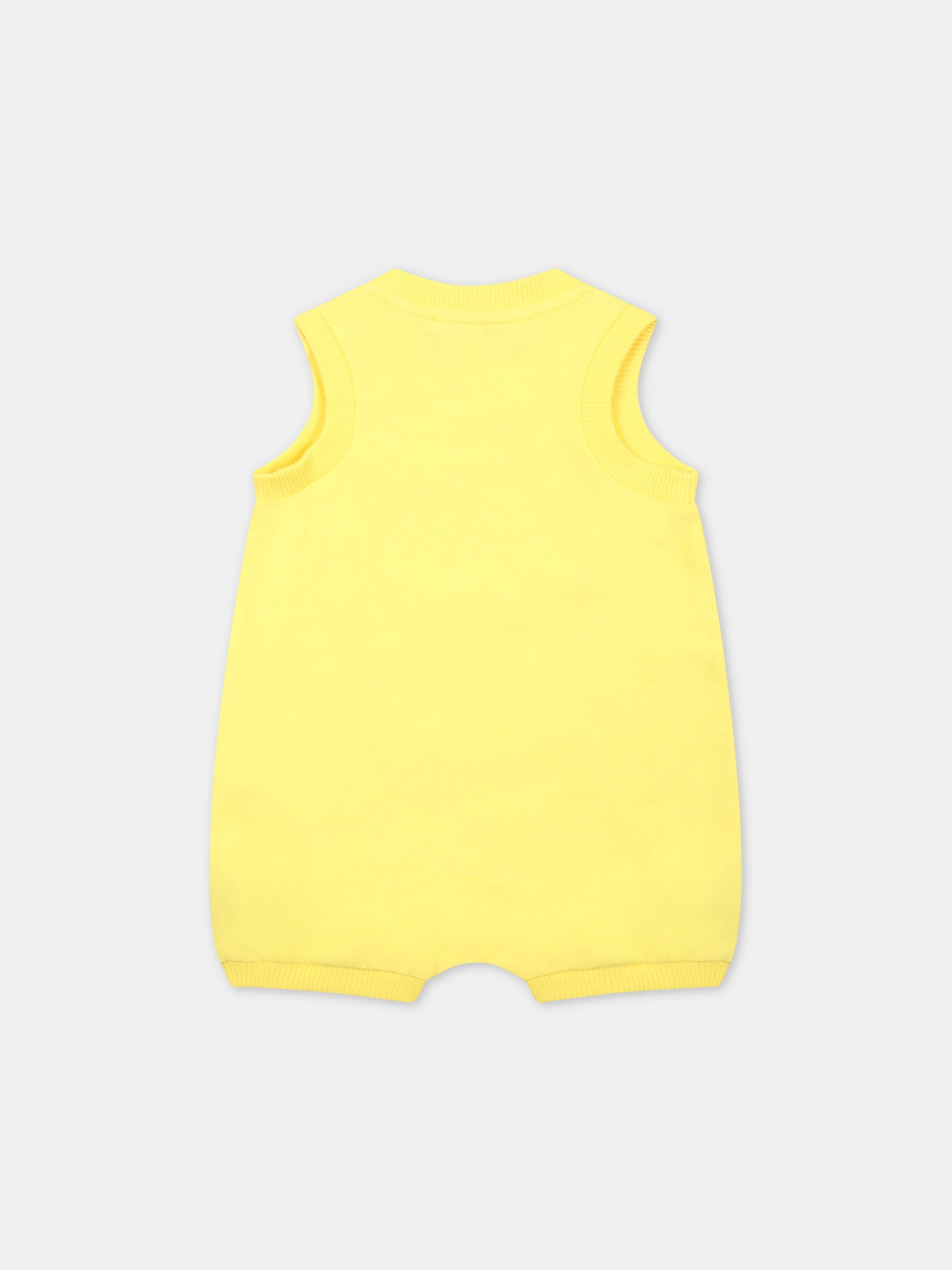 Pagliaccetto giallo per neonati con Teddy Bear,Moschino Kids,MMY043 LBA08 50162