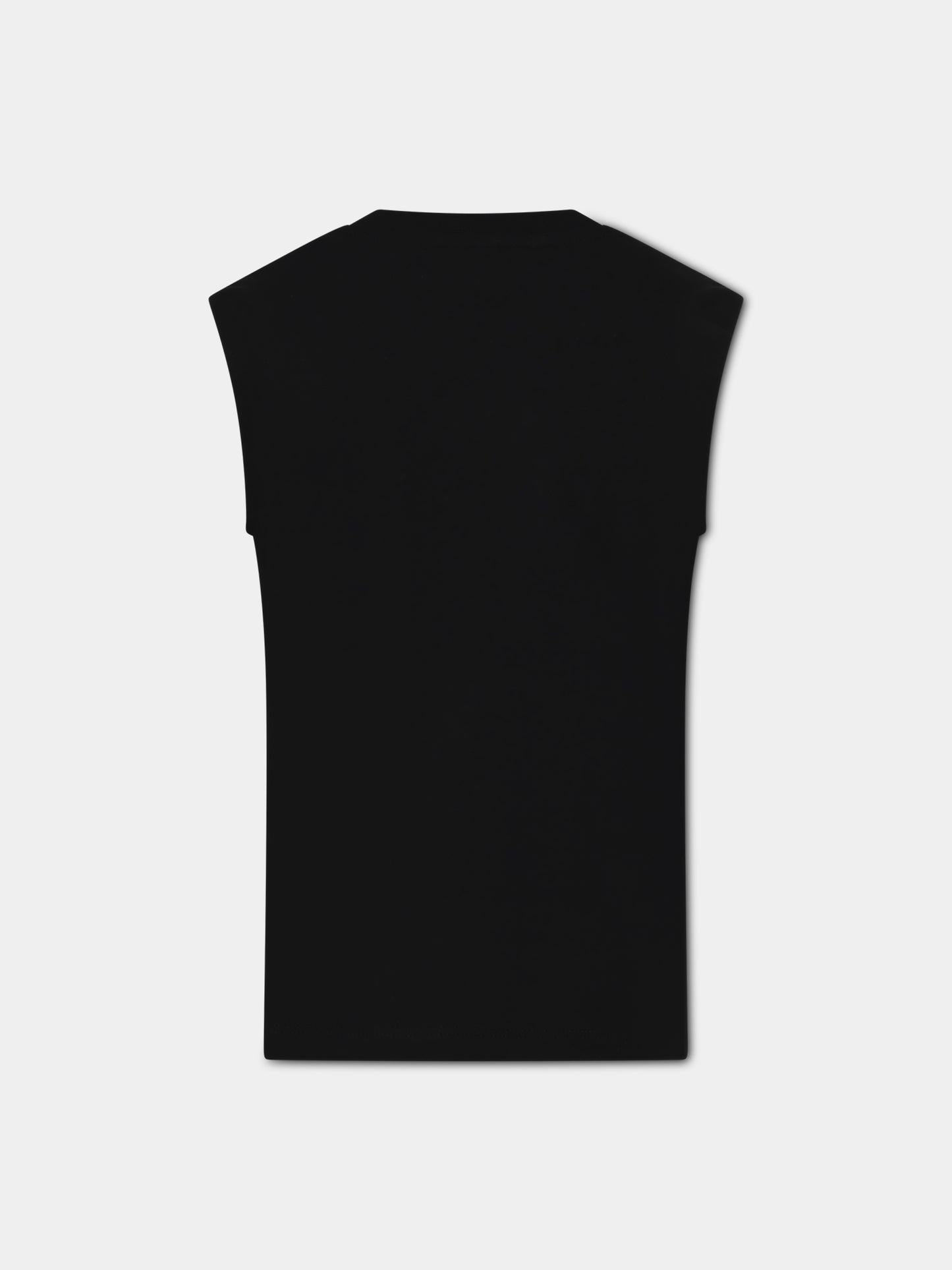 t-shirt nero per bambini con logo,Balmain Kids,BS8Q81 Z0057 930BC