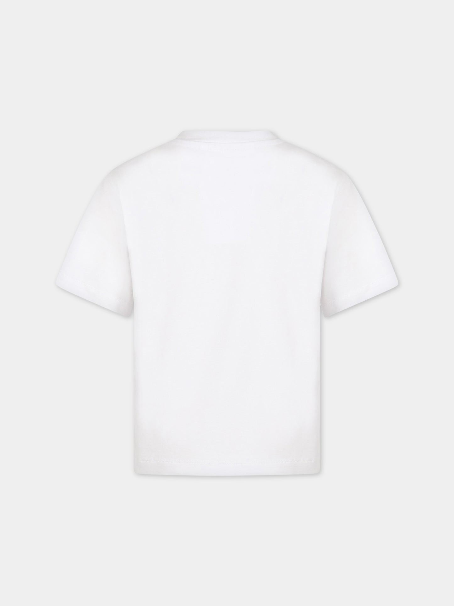 T.shirt bianca per bambina con logo,Caroline Bosmans,SS23 1005 17 1000