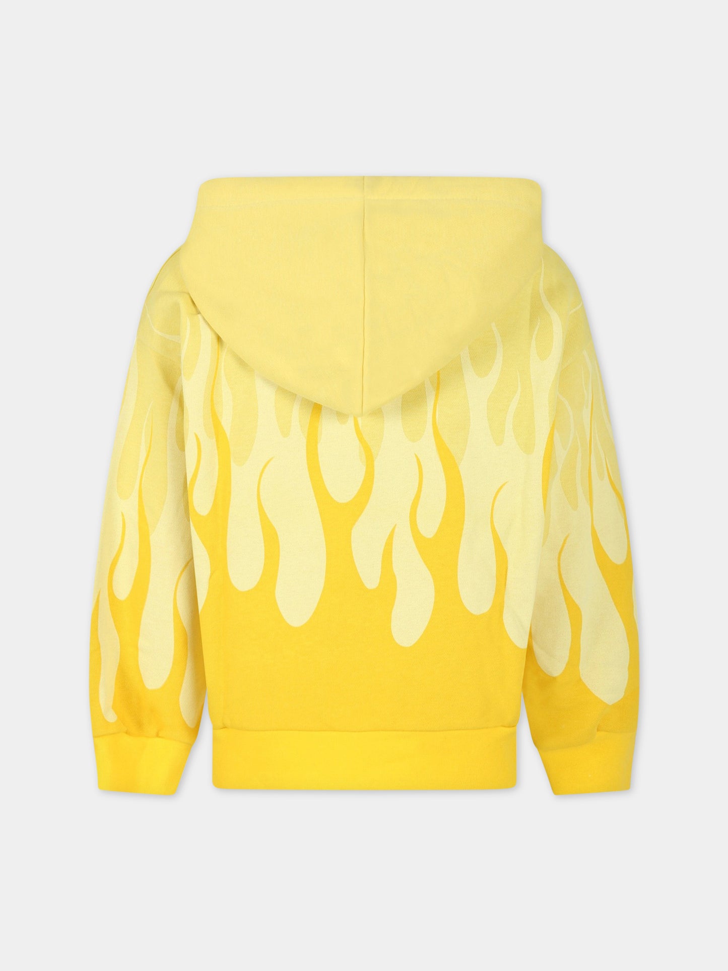 Felpa gialla per bambino con logo,Vision Of Super,MFV3108J GIALLO