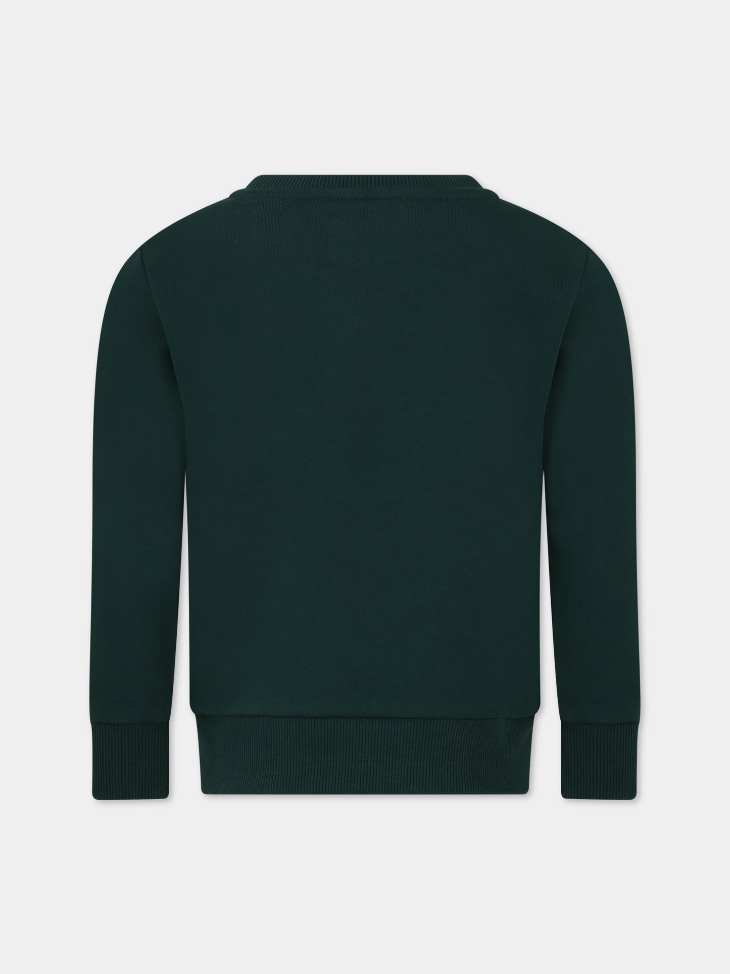 Felpa verde per bambini con logo,A.p.c.,COEZD E27851 KAF DARK GREEN