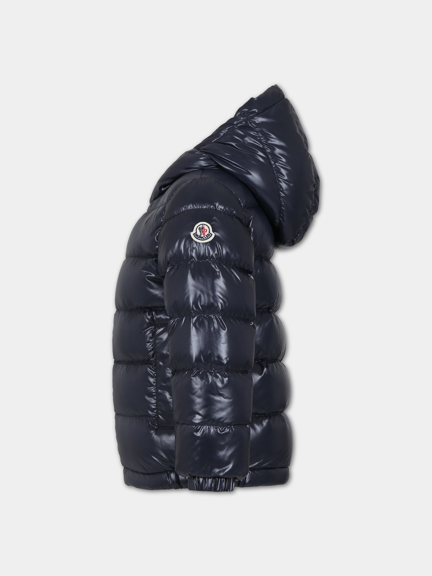 Piumino New Aubert blu per bambino con logo,Moncler Kids,954 1A00080 68950 742