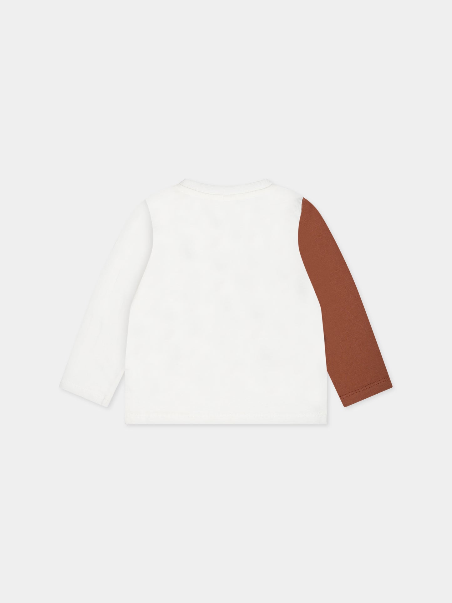 T-shirt nera per neonato con logo e stampa,Stella Mccartney Kids,TT8510 Z0434 101