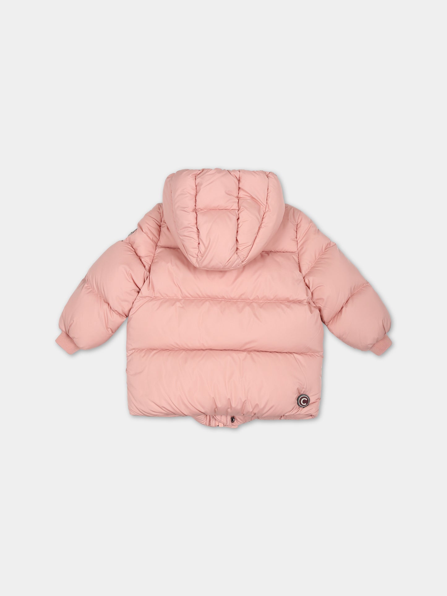 Piumino rosa per neonata con logo,Colmar Originals Kids,3421 2XX 38