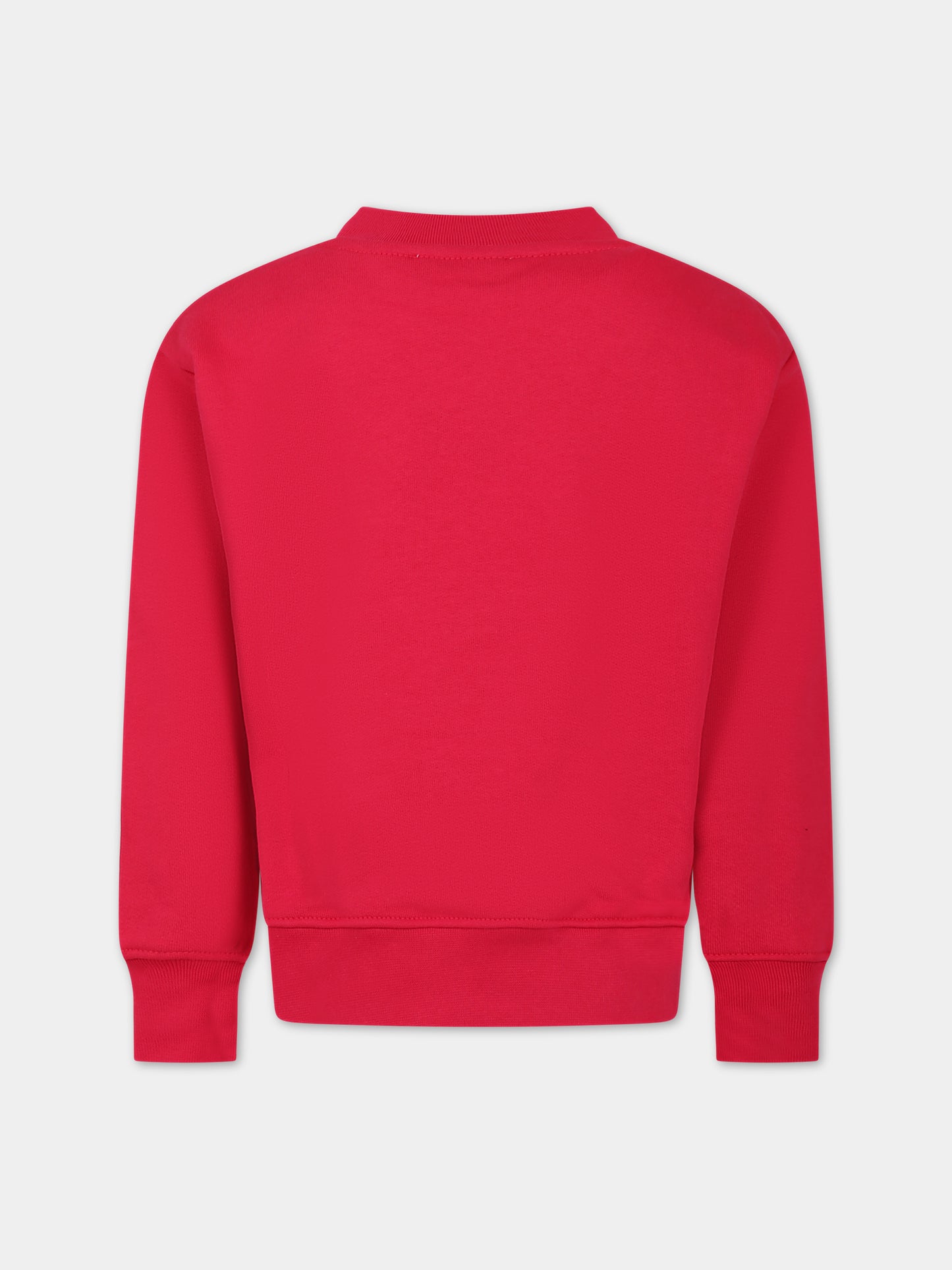 Felpa fucsia per bambina con logo,Msgm Kids,F3MSJUSW204 044