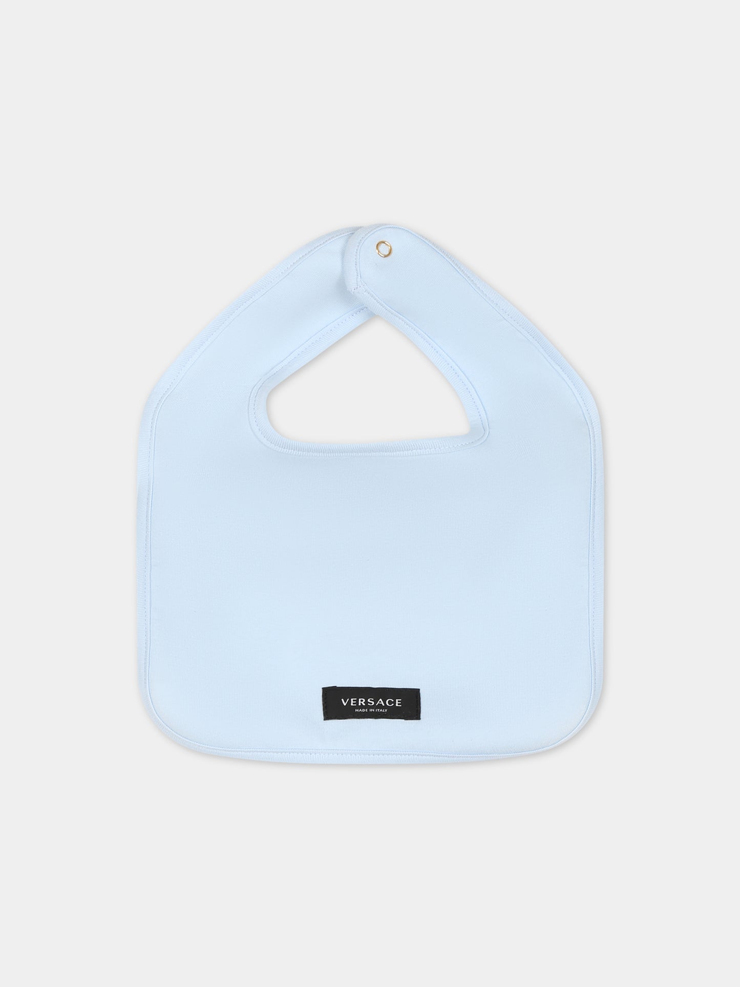 Set bianco per neonato con Teddy bear e logo,Versace,1011062 1A08117 2WH70