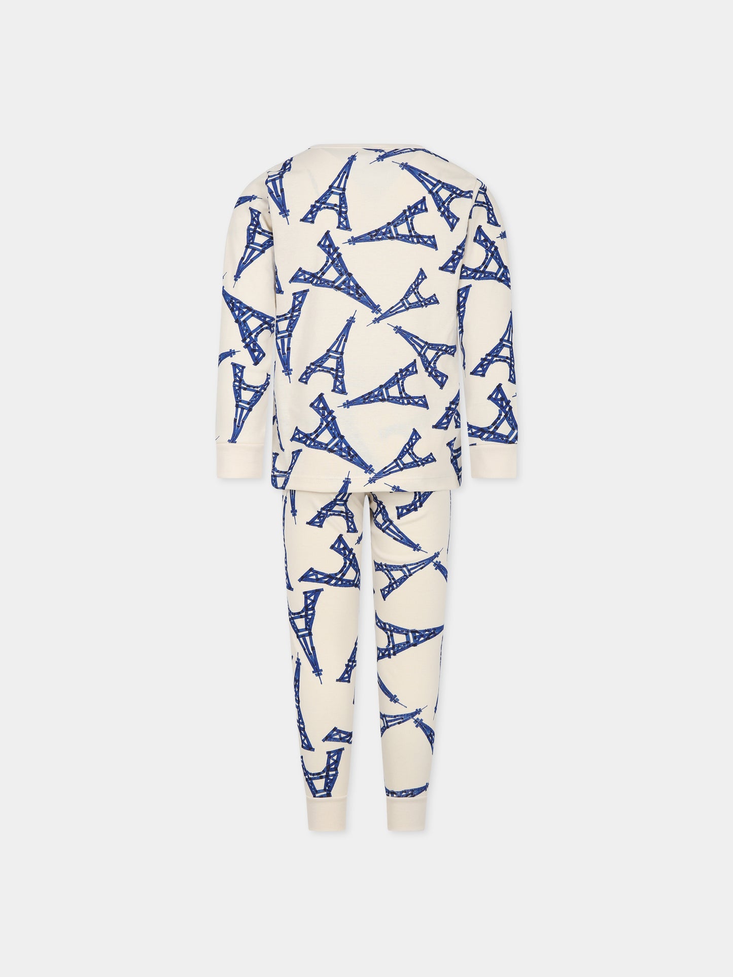Pigiama avorio per bambini con Tour Eiffel,Petit Bateau,A080C 01
