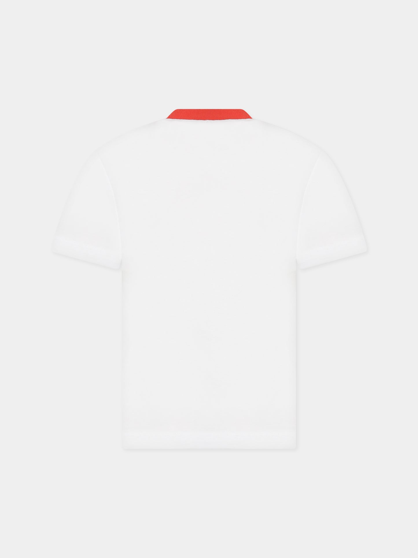 T-shirt bianca per bambina con logo,Marni Kids,M00743 M00H7 0M100