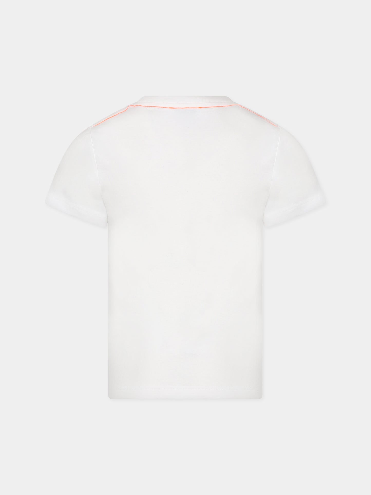 T-shirt bianca per bambino con stampa logo,Little Marc Jacobs,W25581 10P