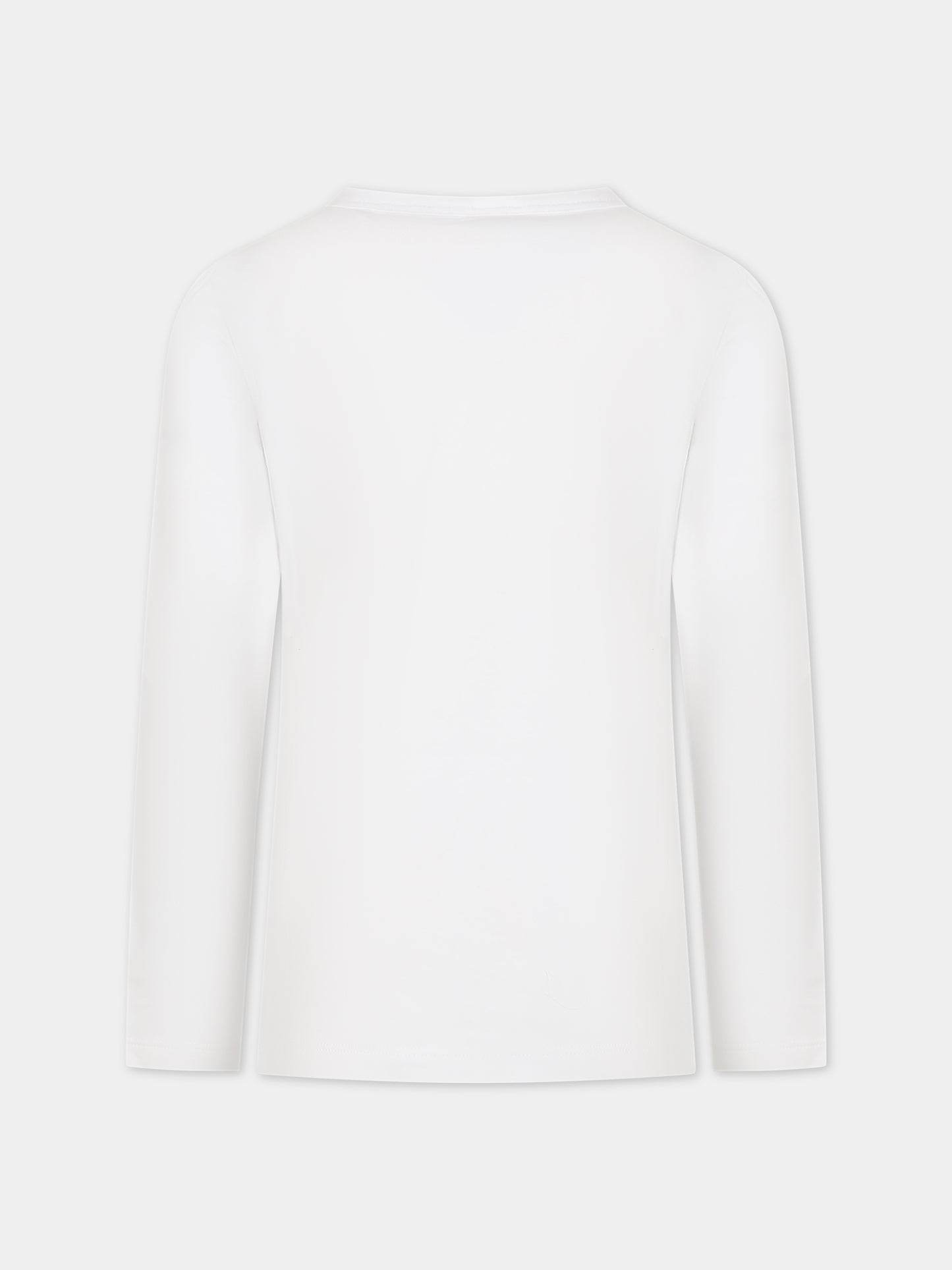 T-shirt bianca per bambina con logo,Dimensione Danza,031682 002