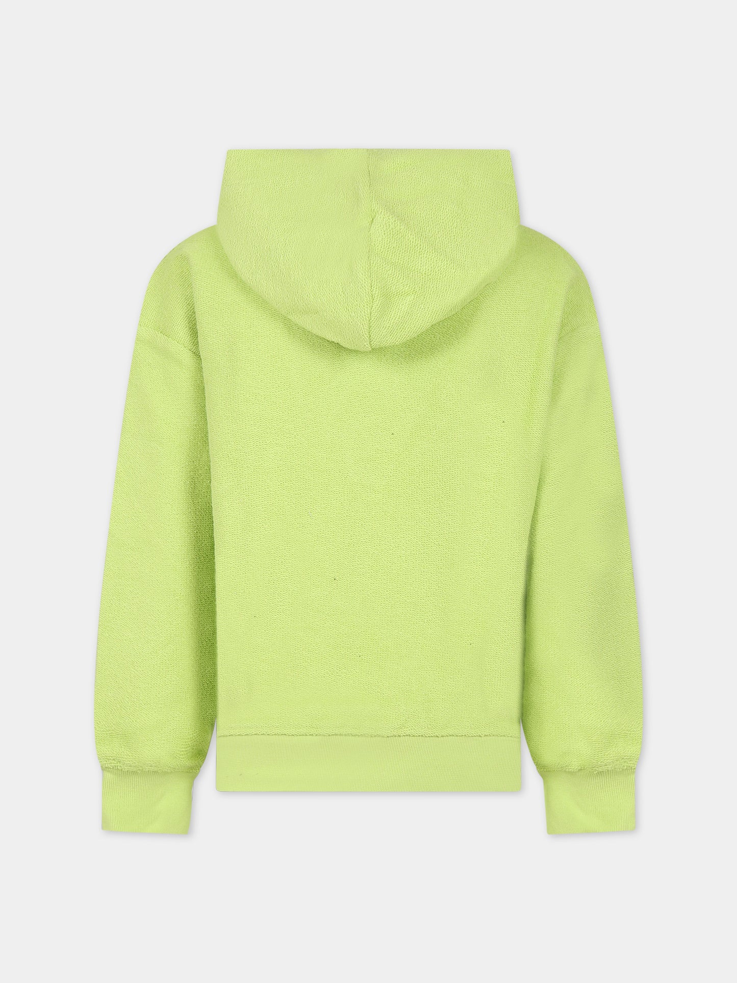 Felpa verde per bambini con logo,Msgm Kids,MS029321 086