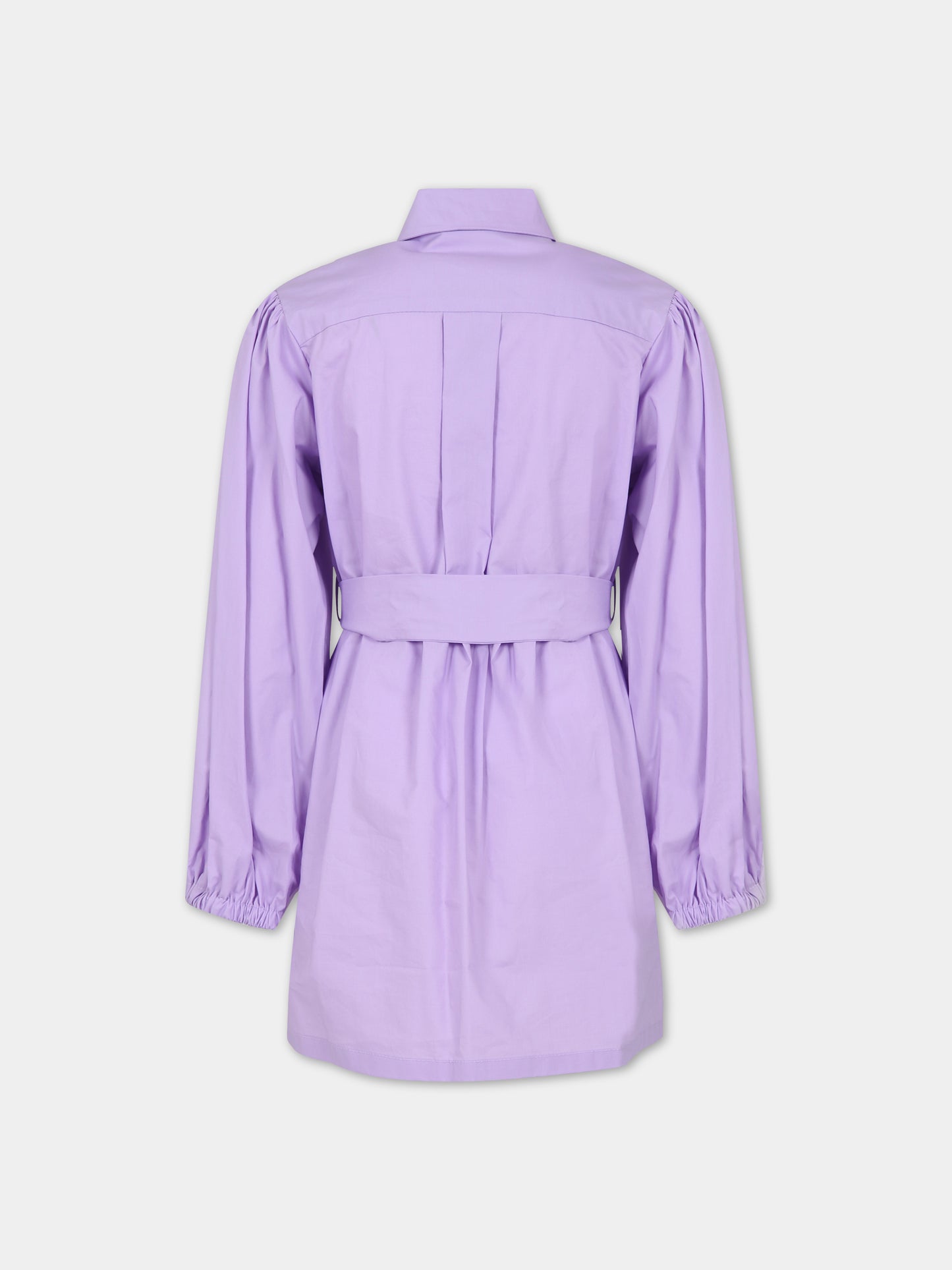 Vestito lilla per bambina con logo,Msgm Kids,MS029427 071