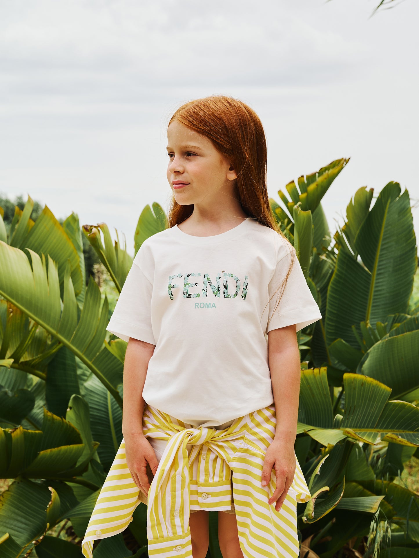 Chemise jaune pour fille avec cheval