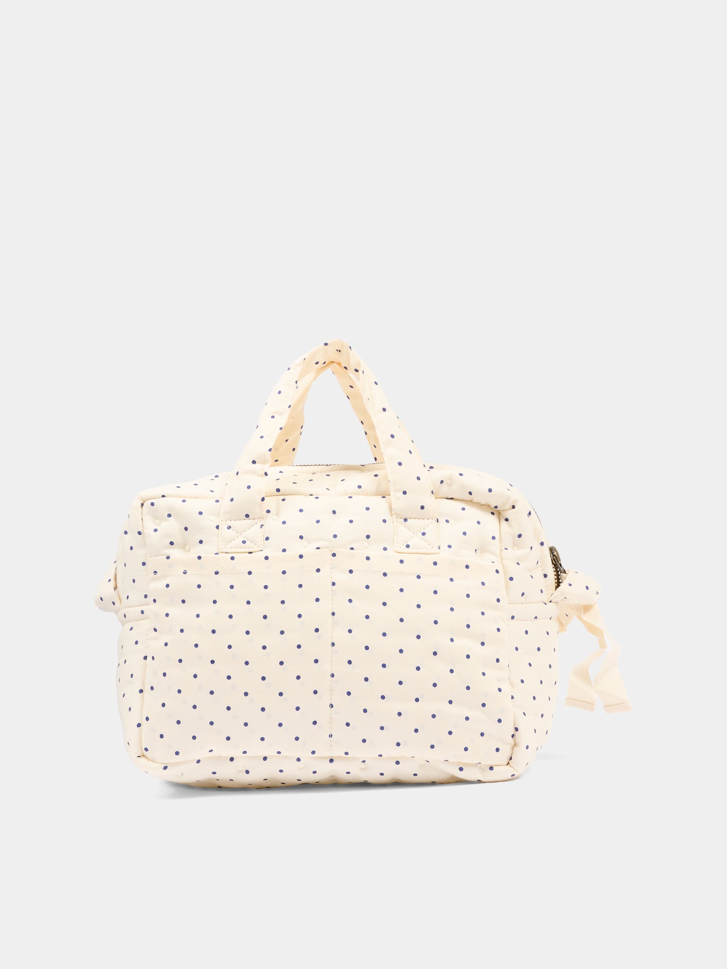 Sac à jeux sensoriels ivoire à pois pour fille