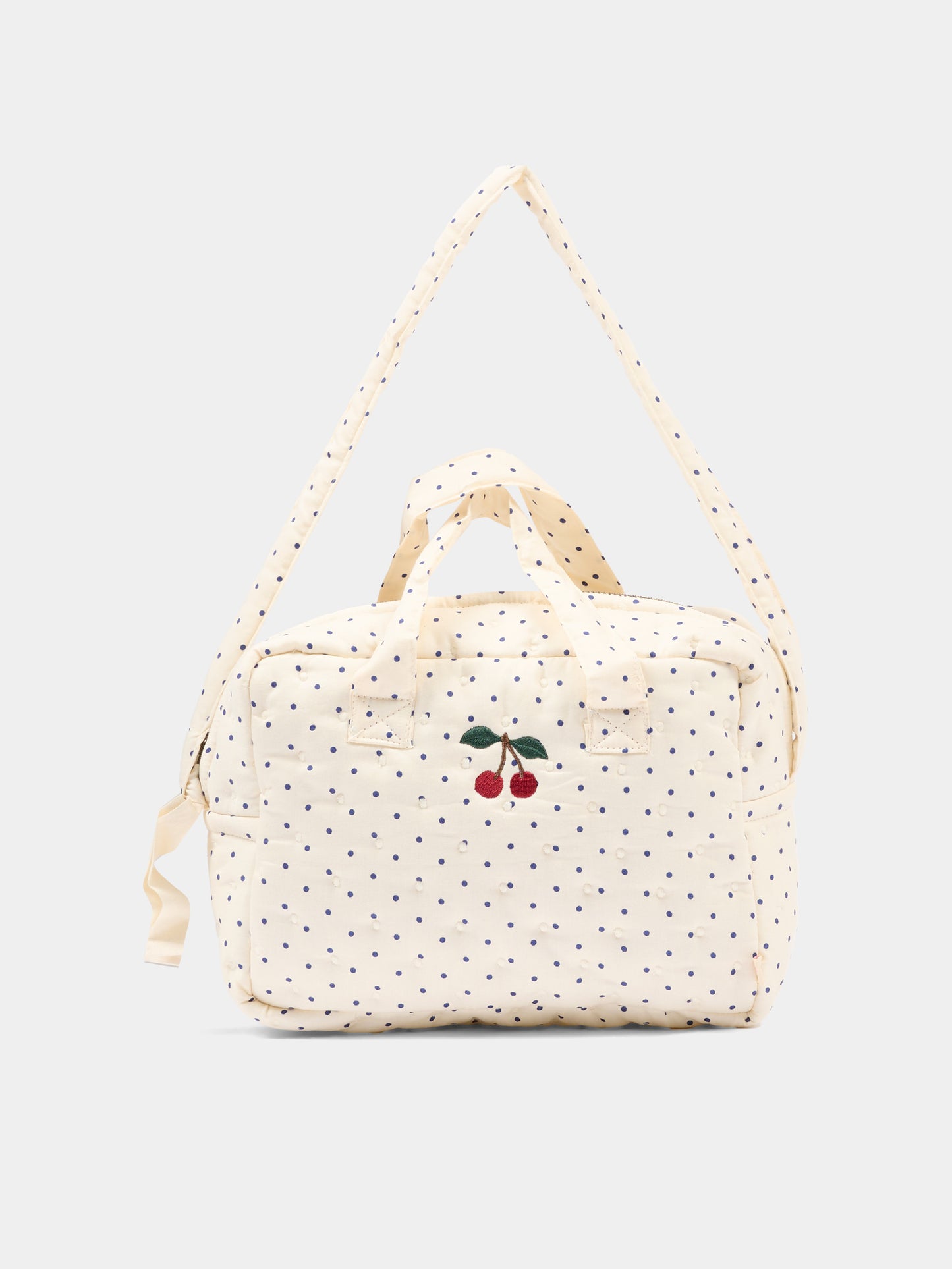 Sac à jeux sensoriels ivoire à pois pour fille