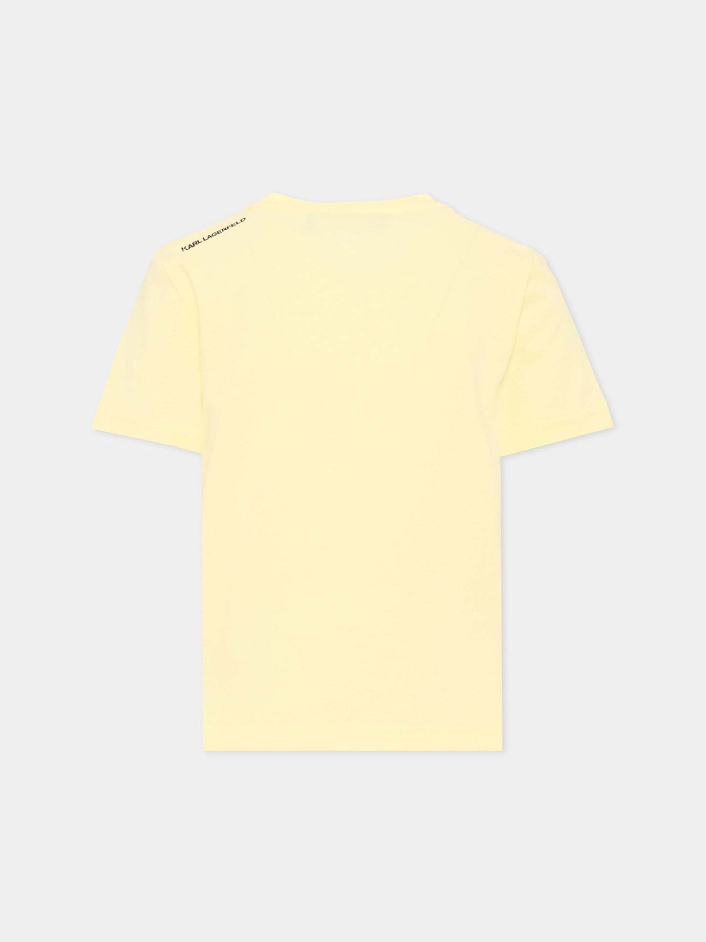 T-Shirt jaune pour garçon avec Ikonik Karl
