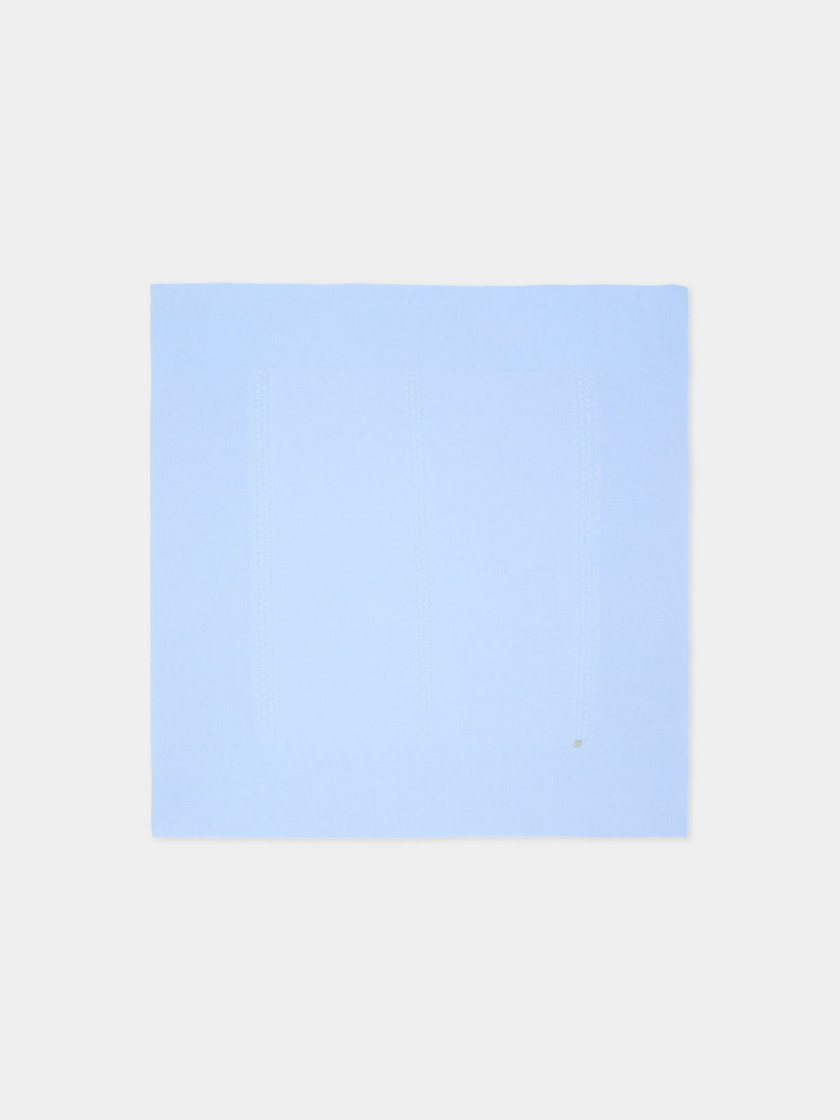 Couverture en tricot bleu clair pour Bébé Garçon