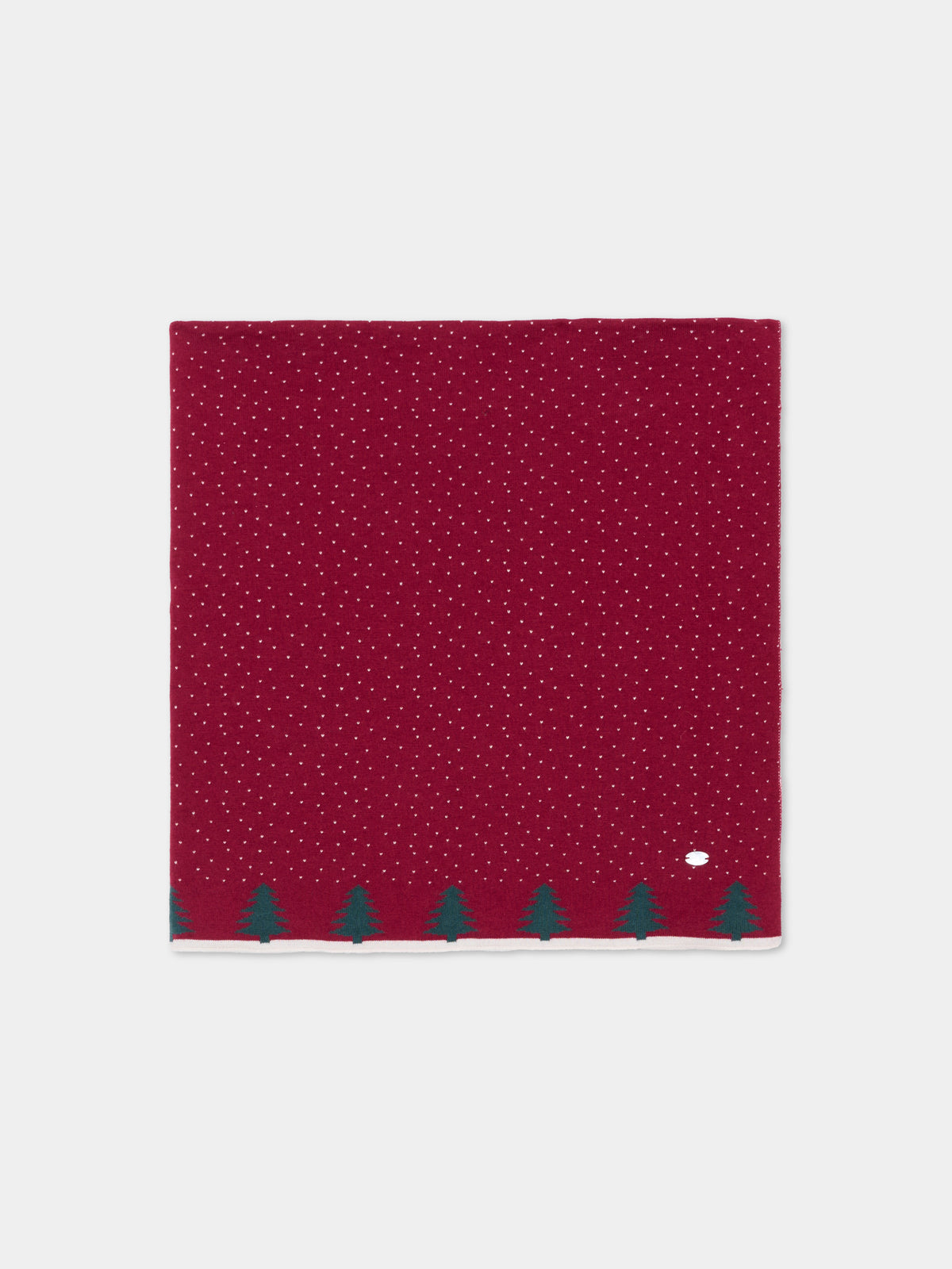 Couverture bordeaux en tricot pour bébés