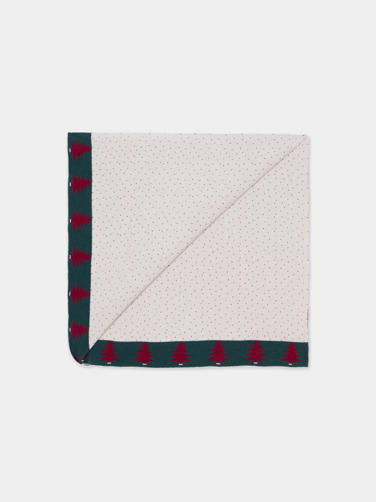 Couverture bordeaux en tricot pour bébés