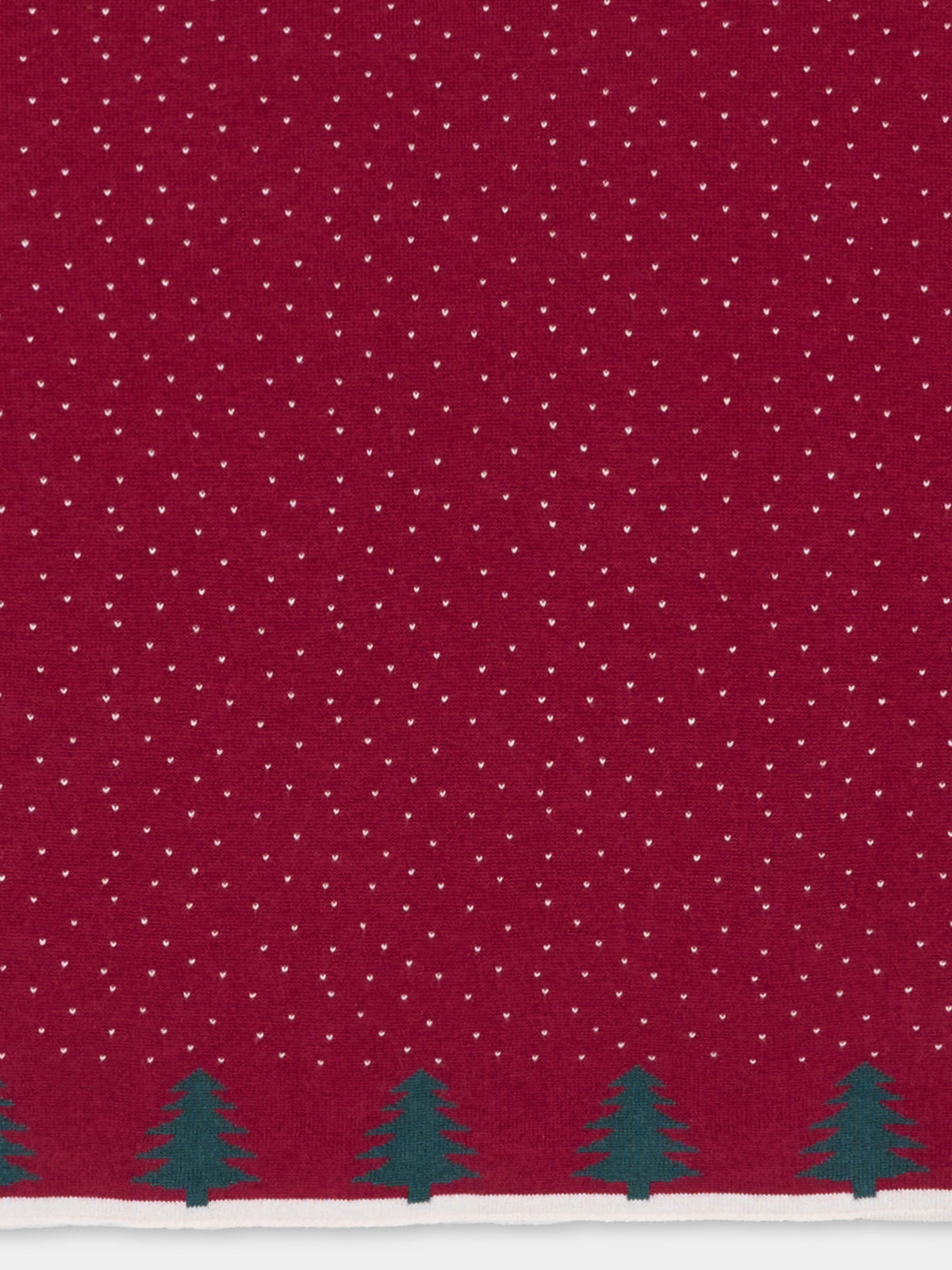 Couverture bordeaux en tricot pour bébés