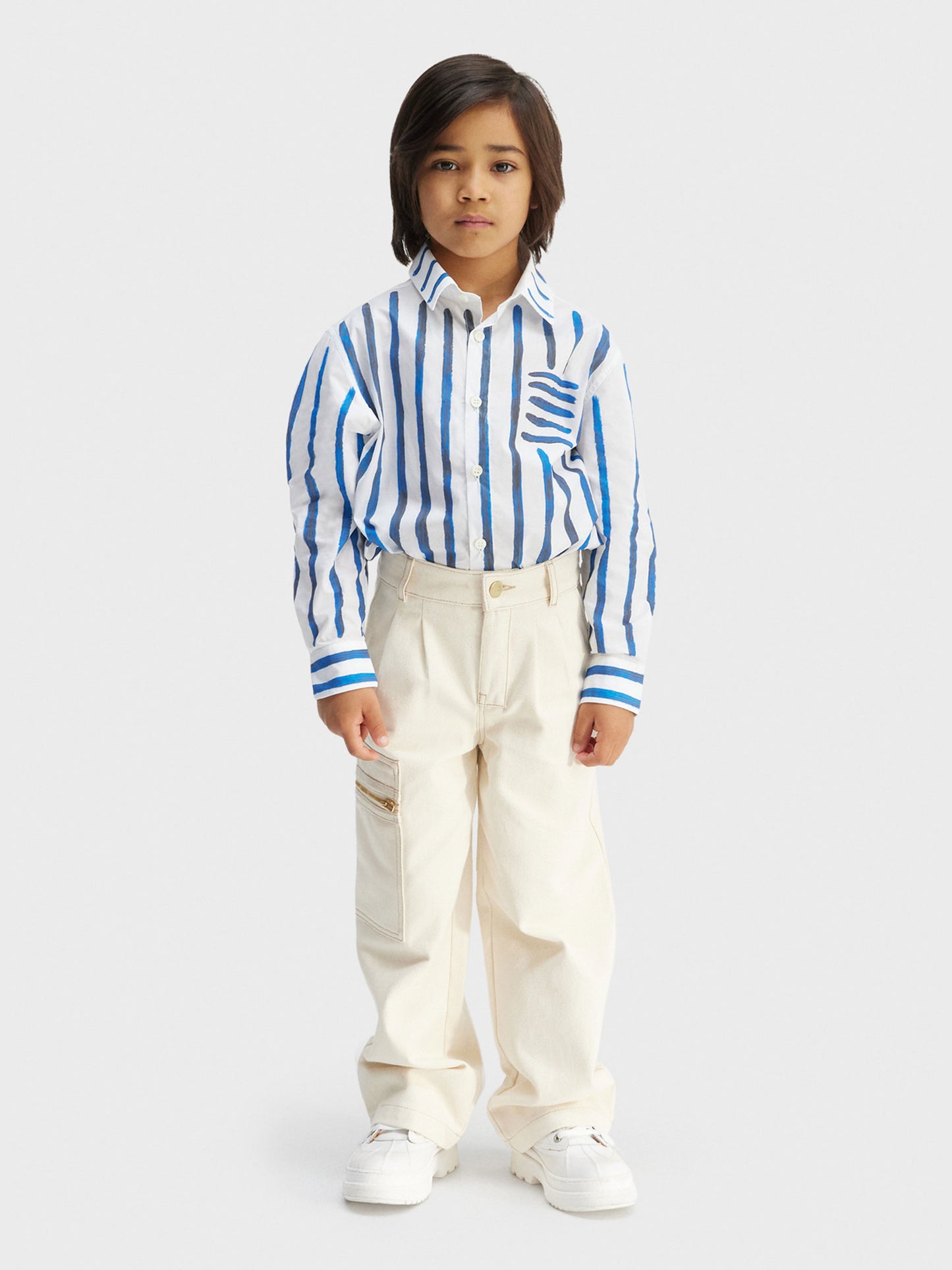 Chemise blanche 'La Chemise Peinture' pour garçon