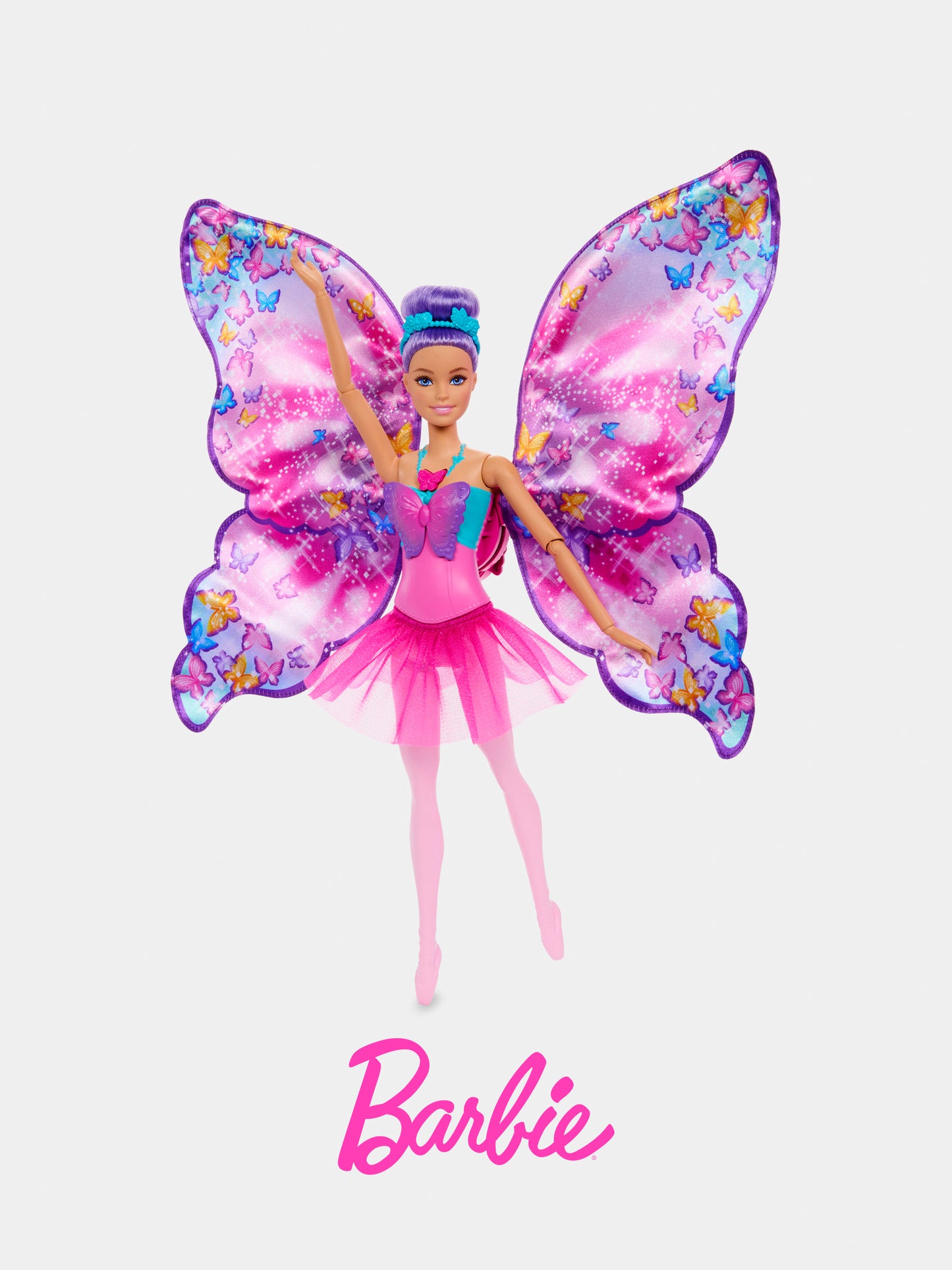 Barbie danseuse aux ailes scintillantes pour filles