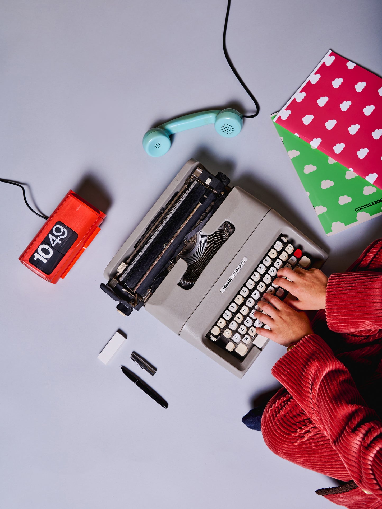 Cahiers rose et vert Pigna x Coccolebimbi