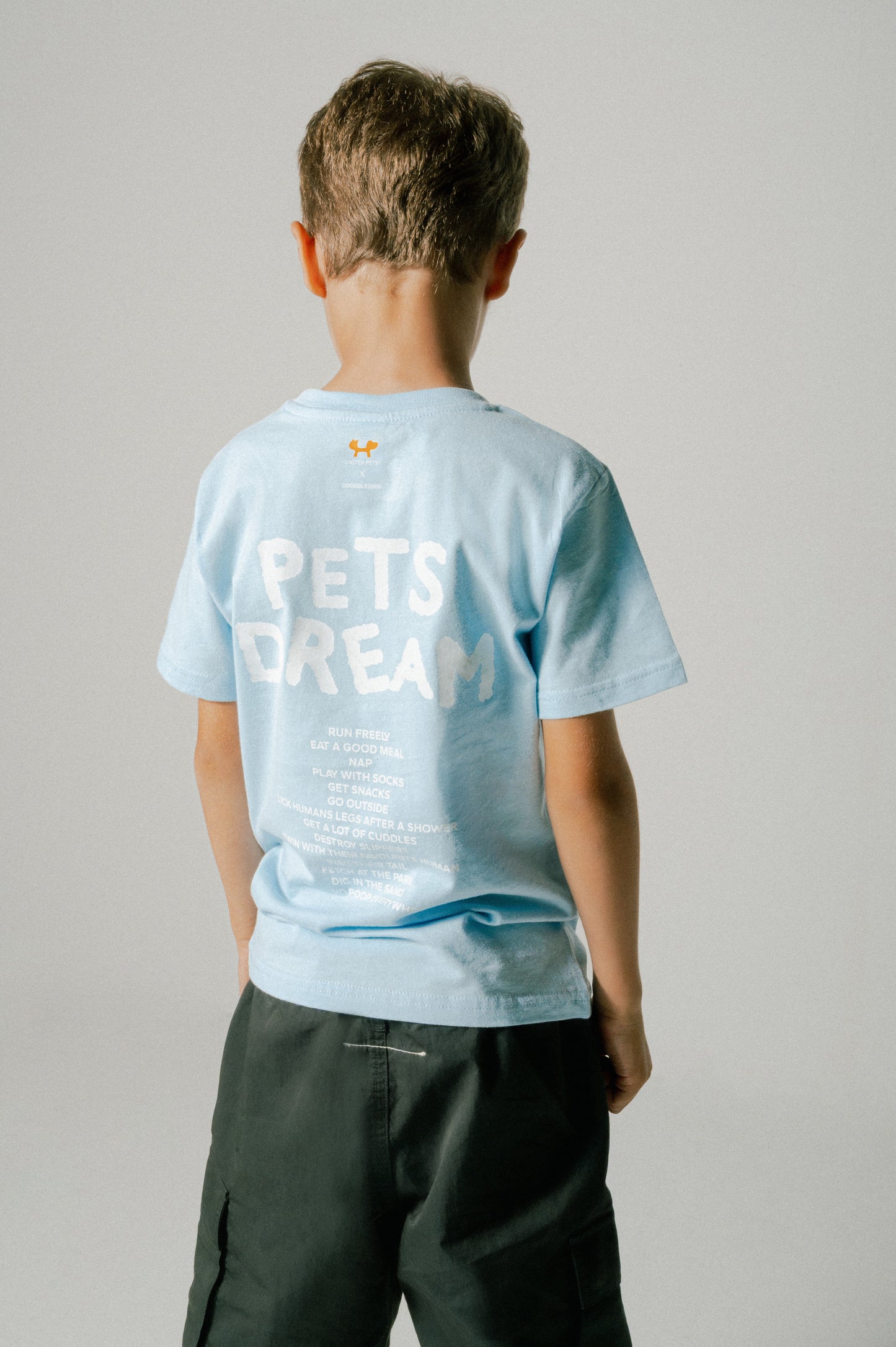T-shirt bleu clair pour enfants Pets Dream