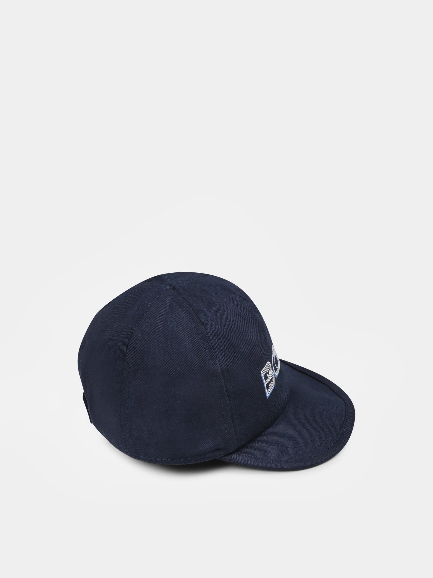 Chapeau bleu pour bébé garçon avec logo