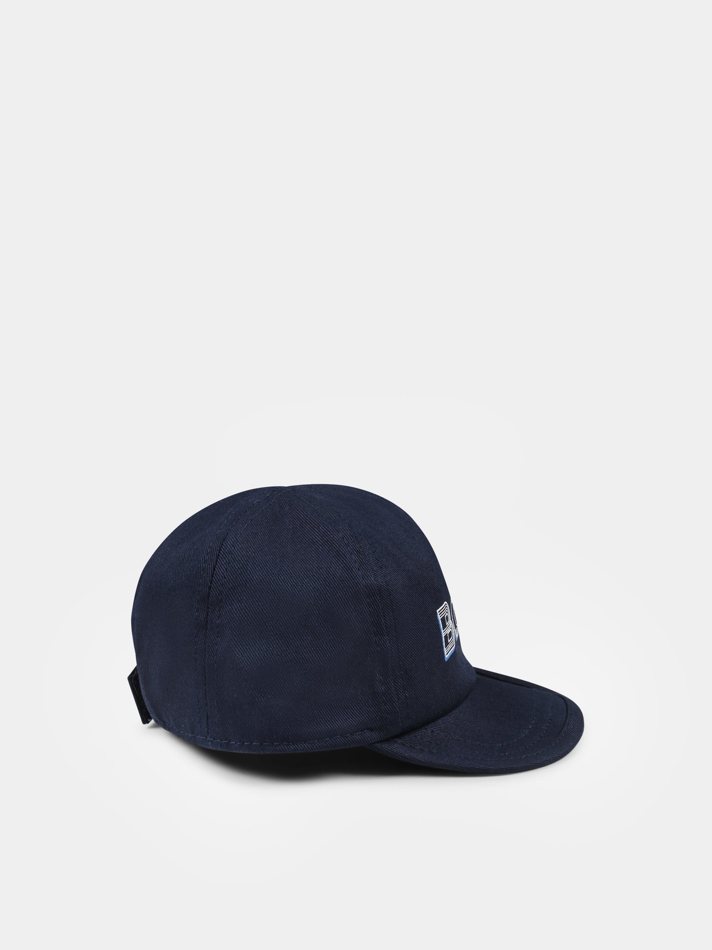 Chapeau bleu pour bébé garçon avec logo