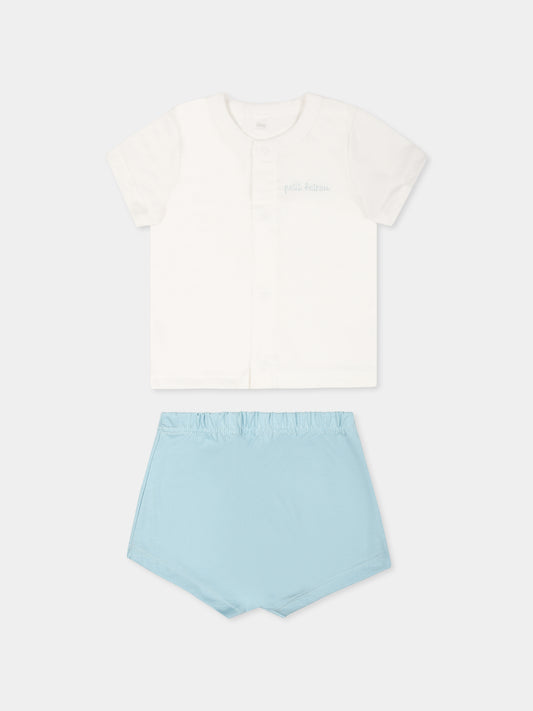 Ensemble multicolore pour bébé garçon avec logo