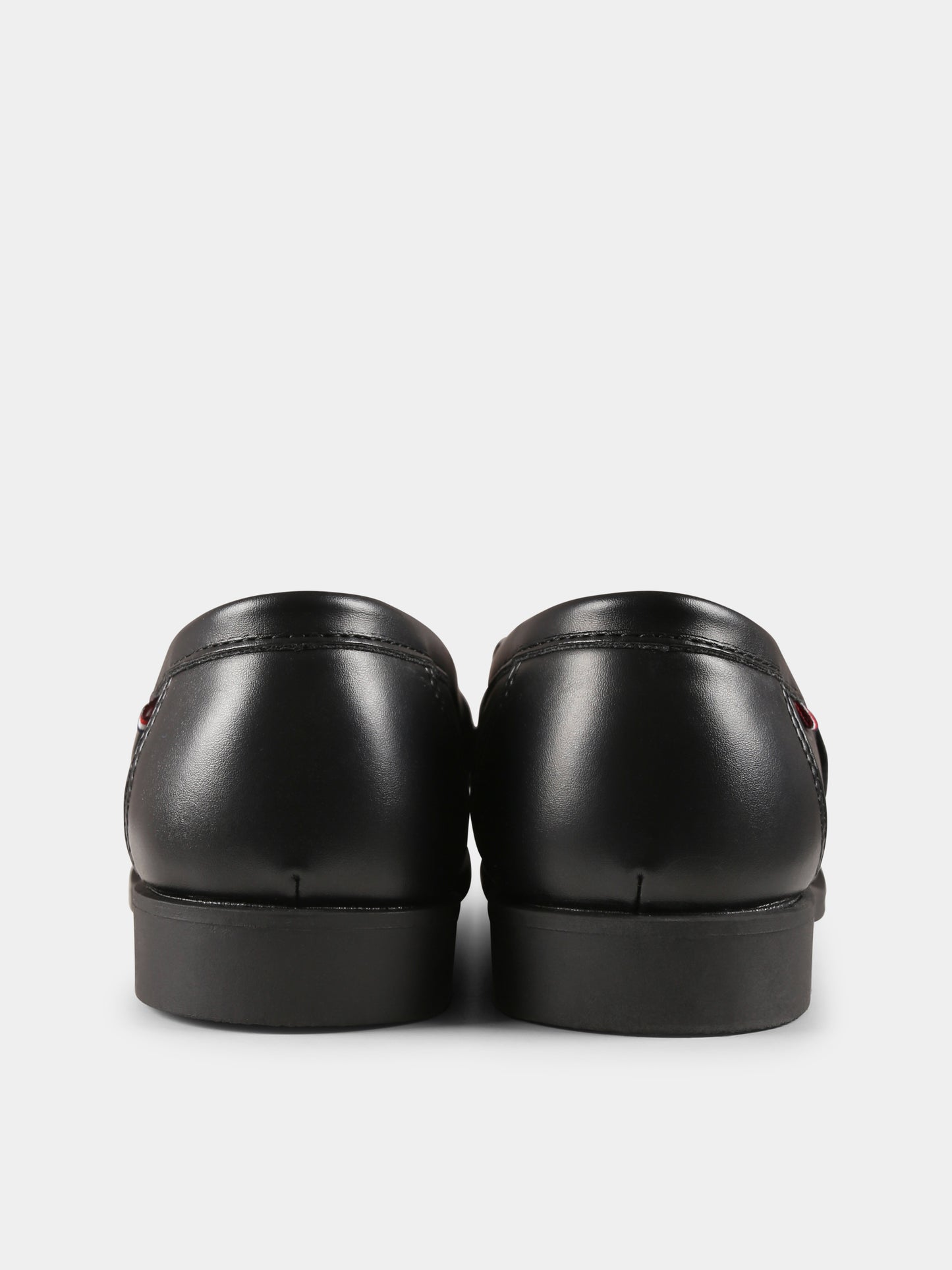 Mocassins noir pour garçon avec logo