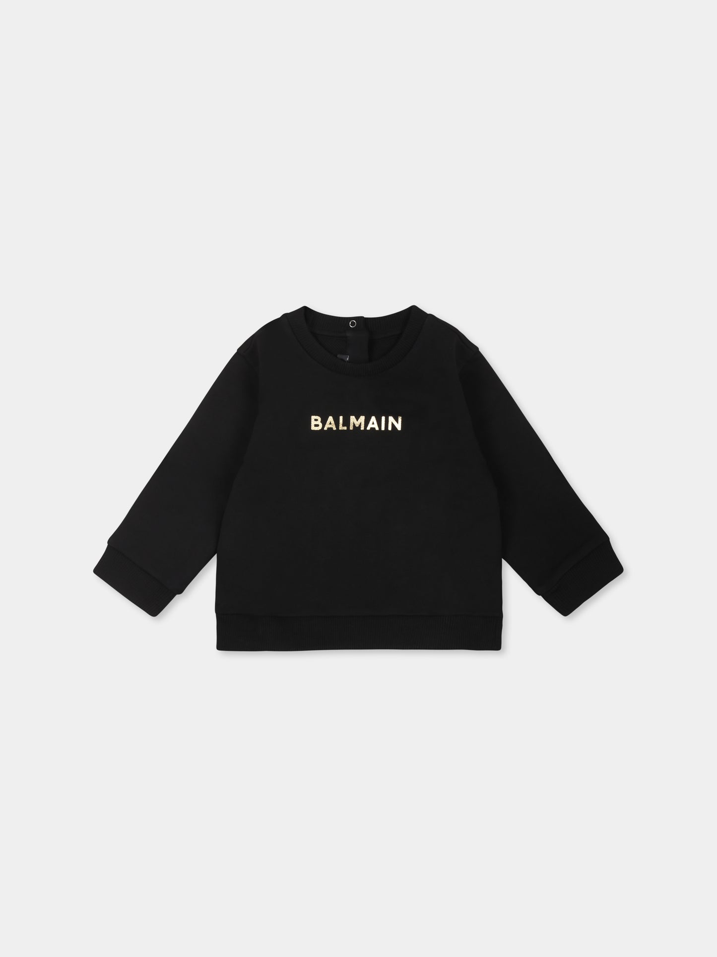 Sweat noir pour bébé enfants avec logo