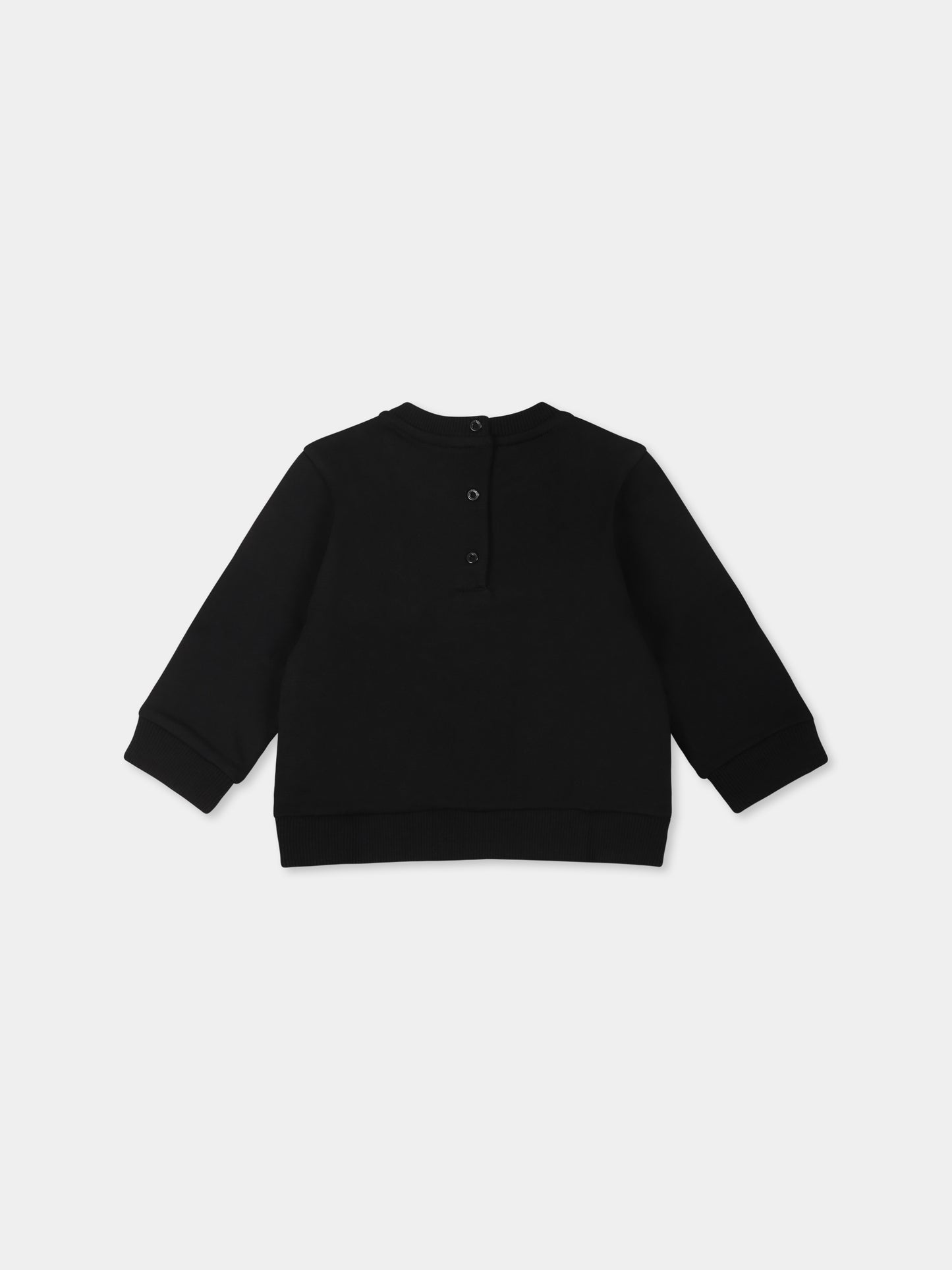 Sweat noir pour bébé enfants avec logo