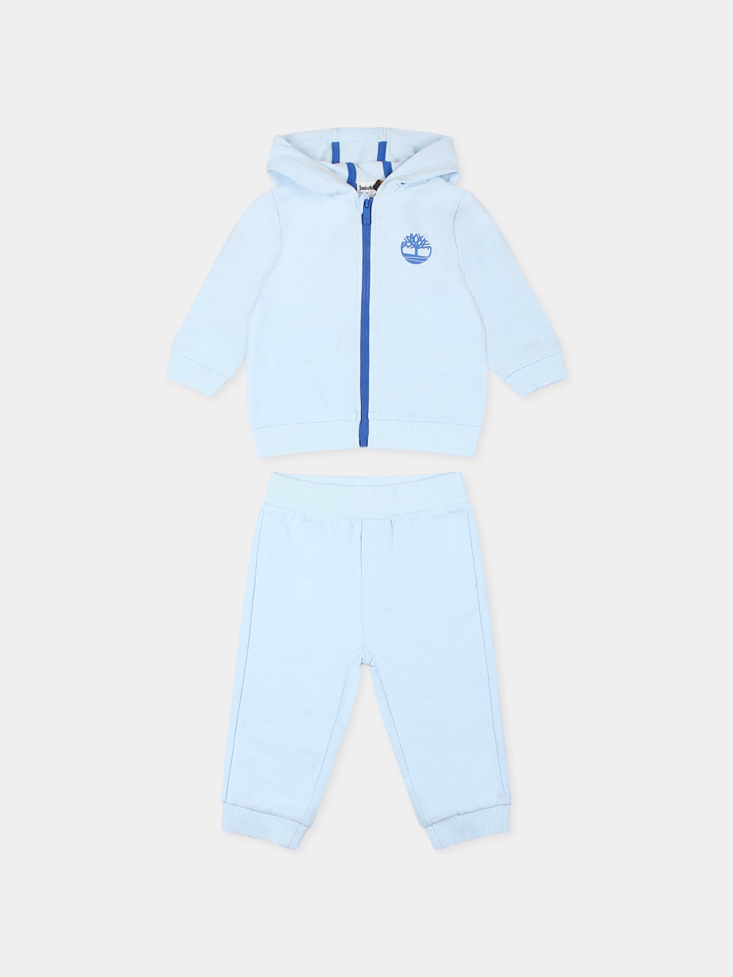 Ensemble bleu clair pour bébé garçon avec arbre