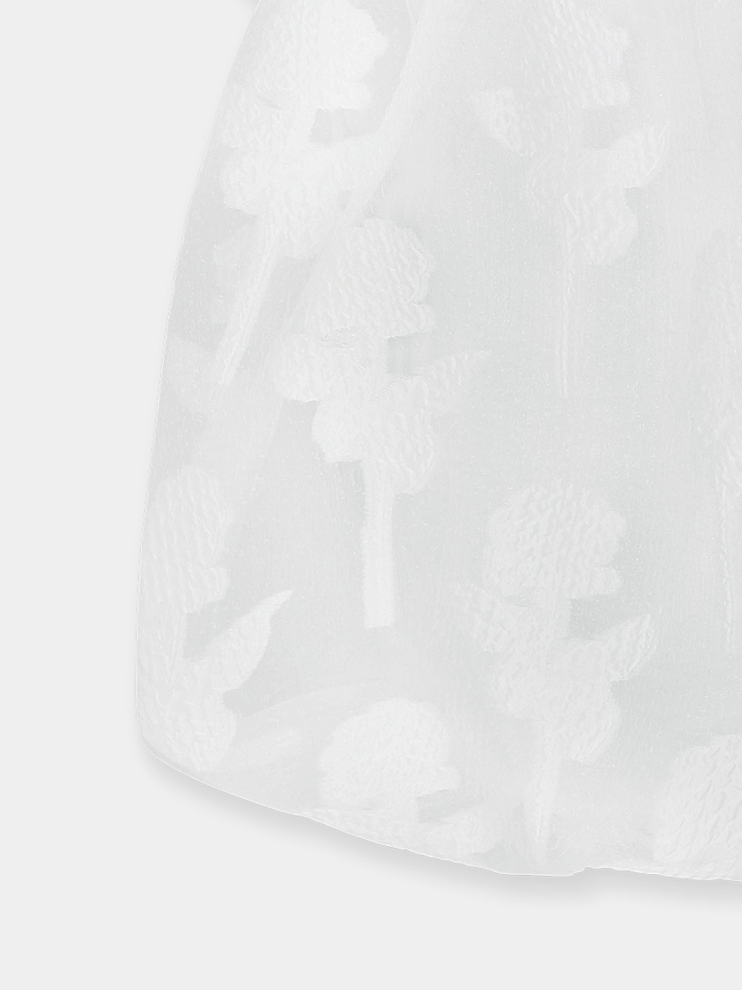 Robe blanche pour fille avec roses