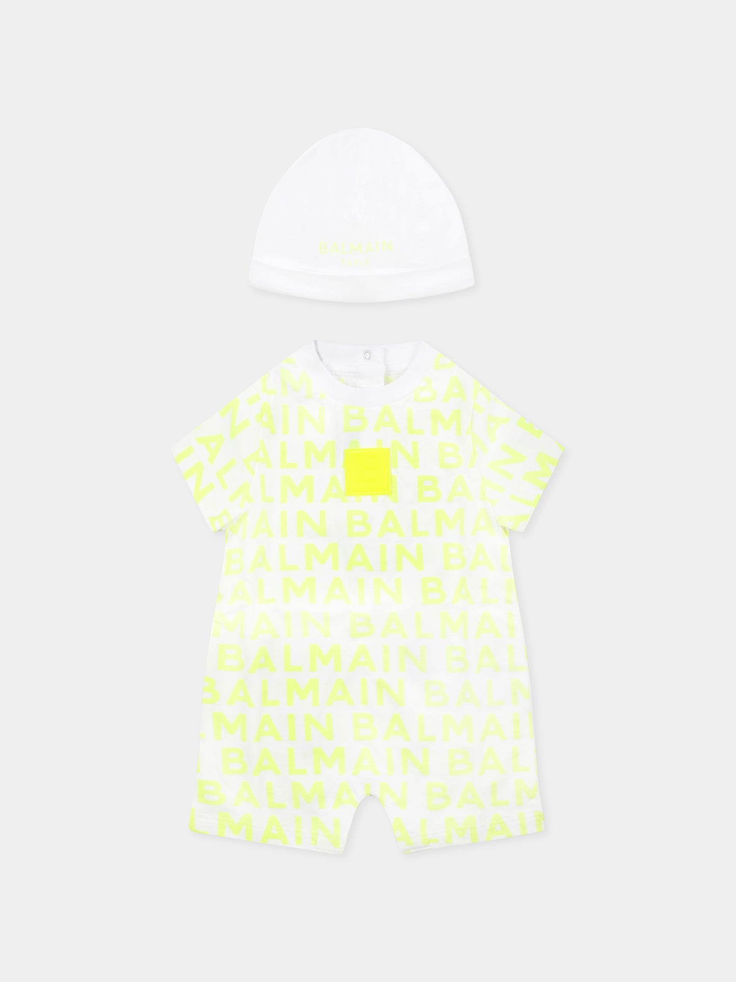 Ensemble jaune pour bébé enfants avec logo