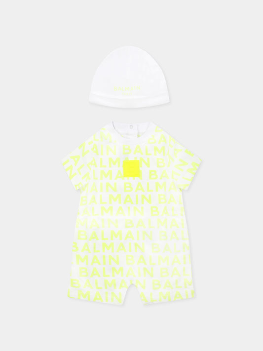 Ensemble jaune pour bébé enfants avec logo