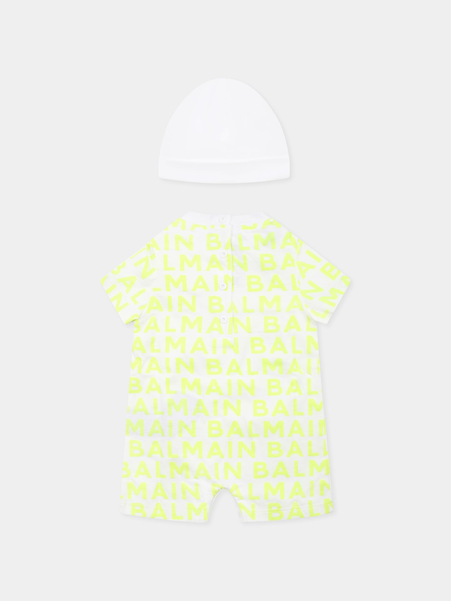 Ensemble jaune pour bébé enfants avec logo