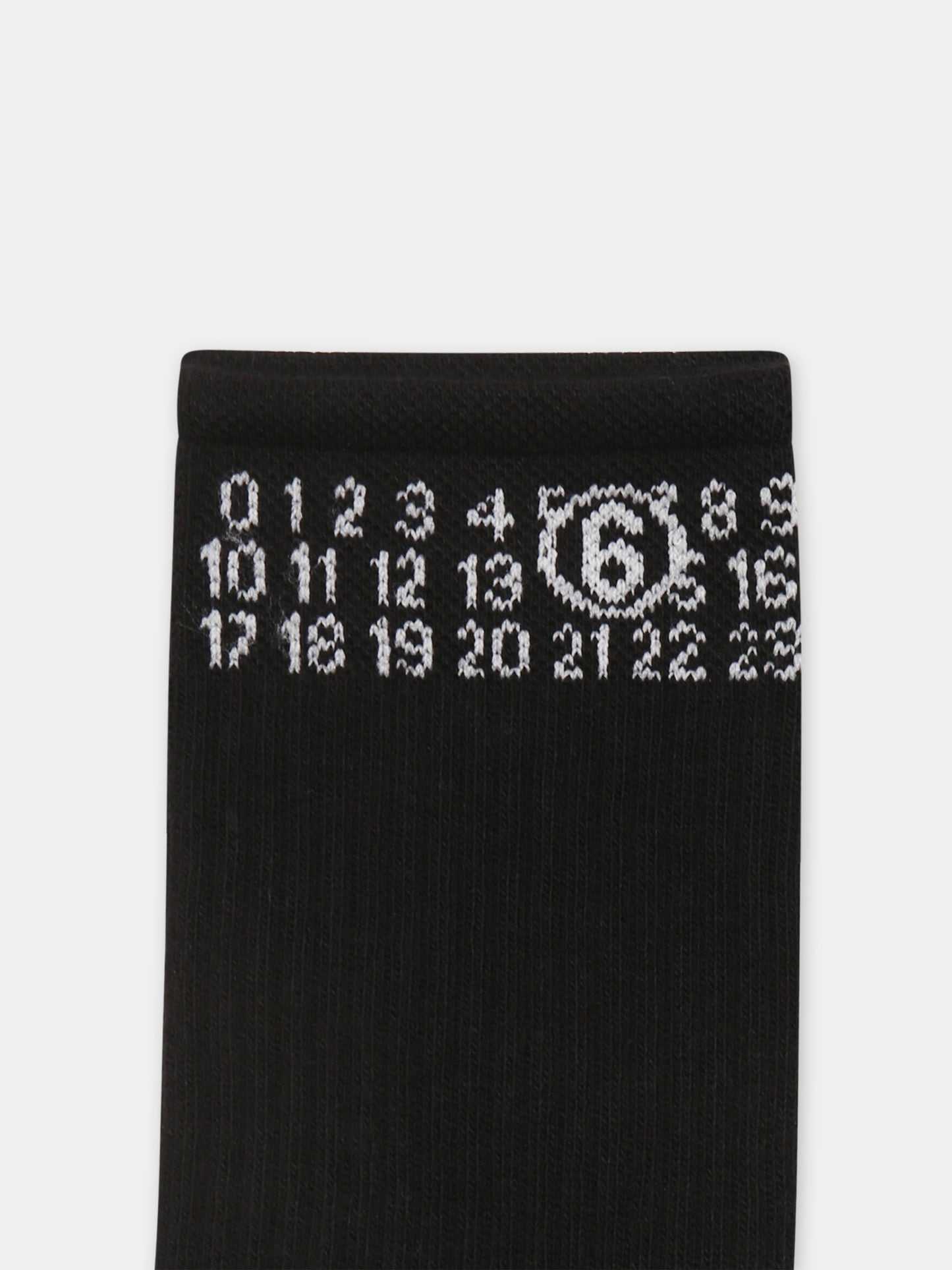 Chaussettes noires pour enfants avec logo