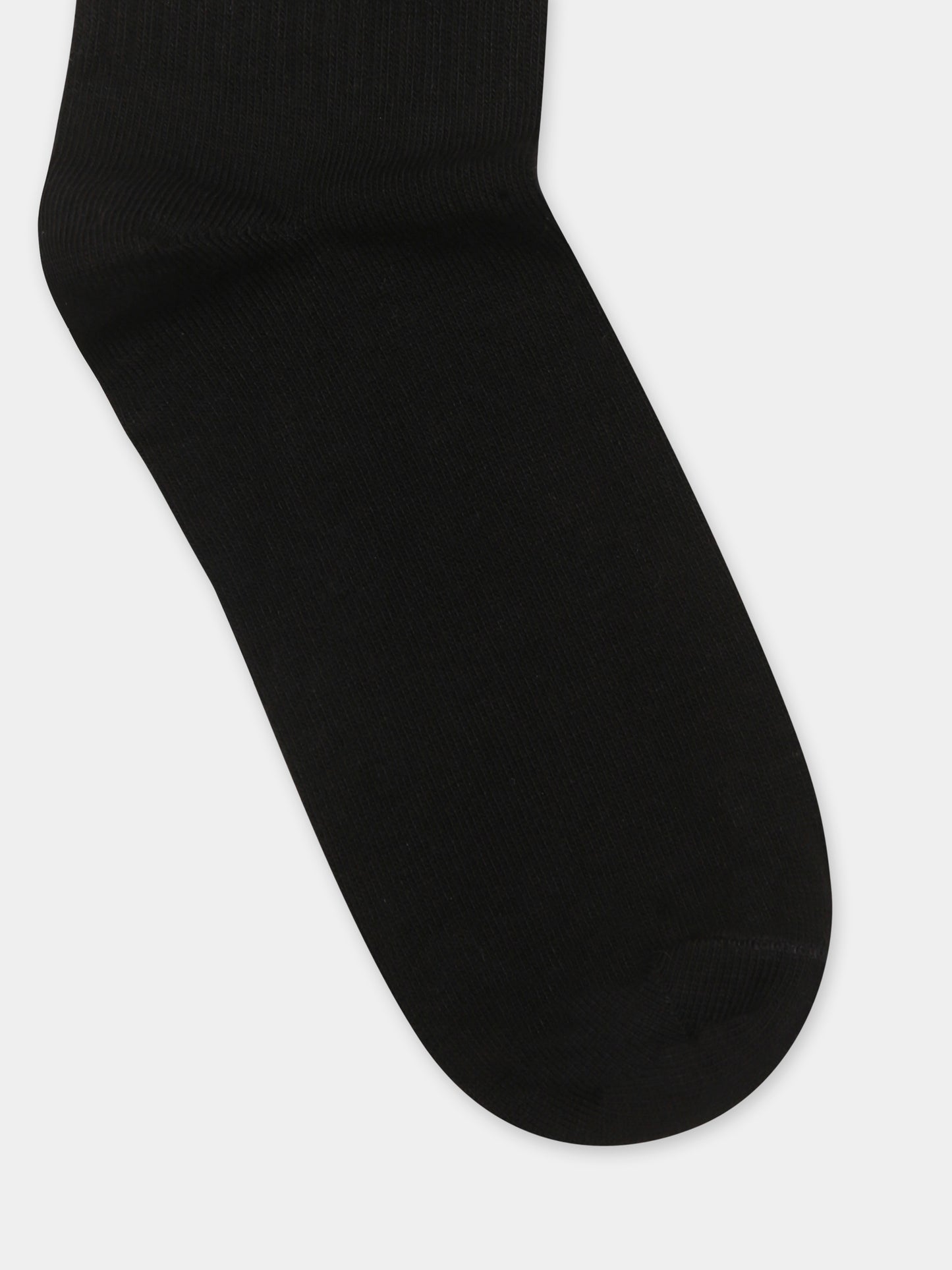 Chaussettes noires pour enfants avec logo