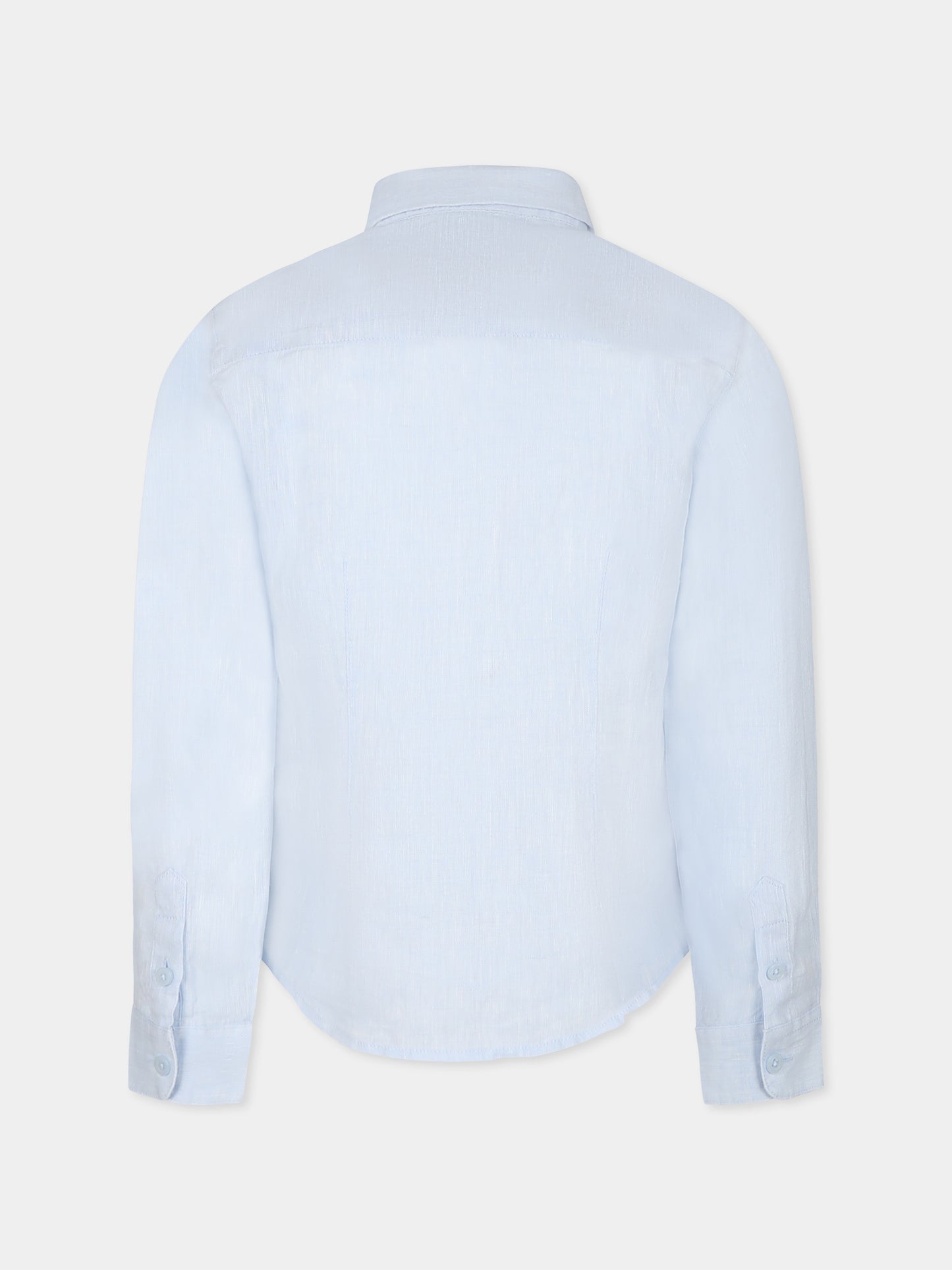 Chemise bleue-clair pour garçon avec aigle