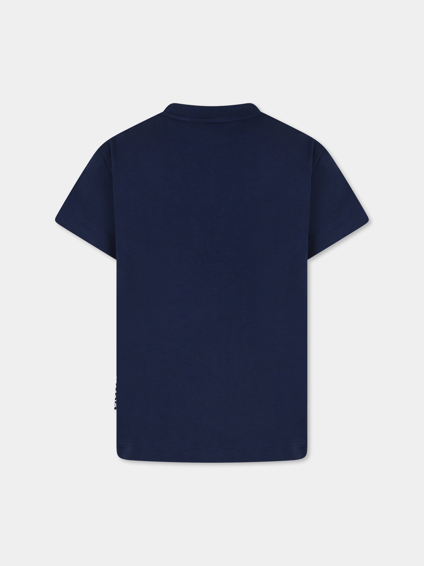 T-shirt bleu pour garçon avec imprimé puma