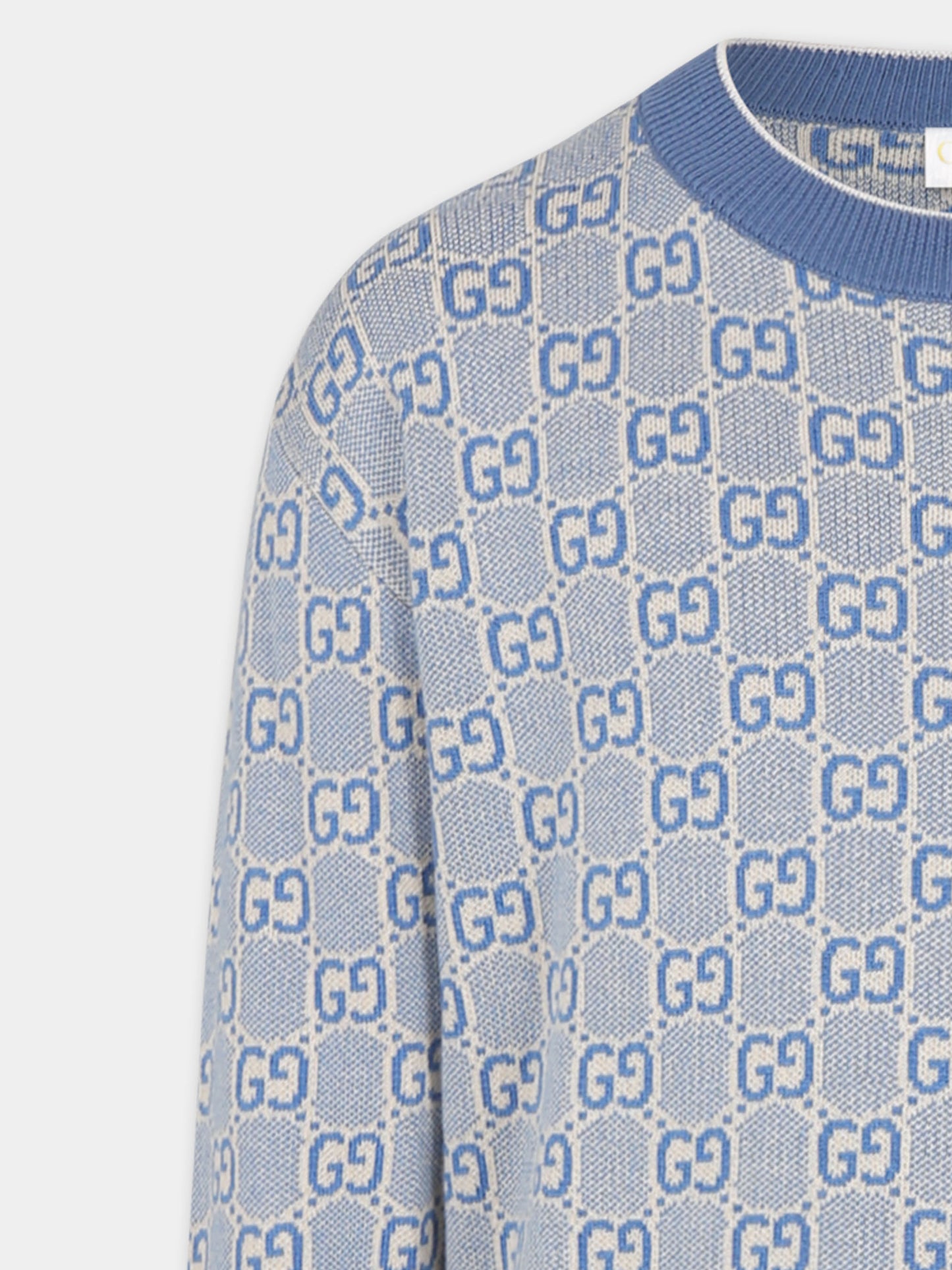 Pull bleu pour garçon avec logo