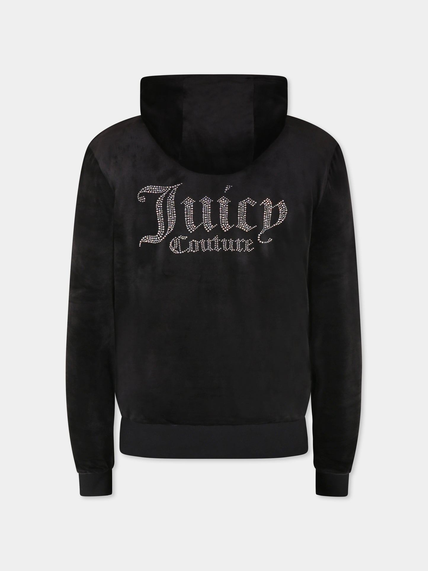 Sweat noir pour fille avec logo